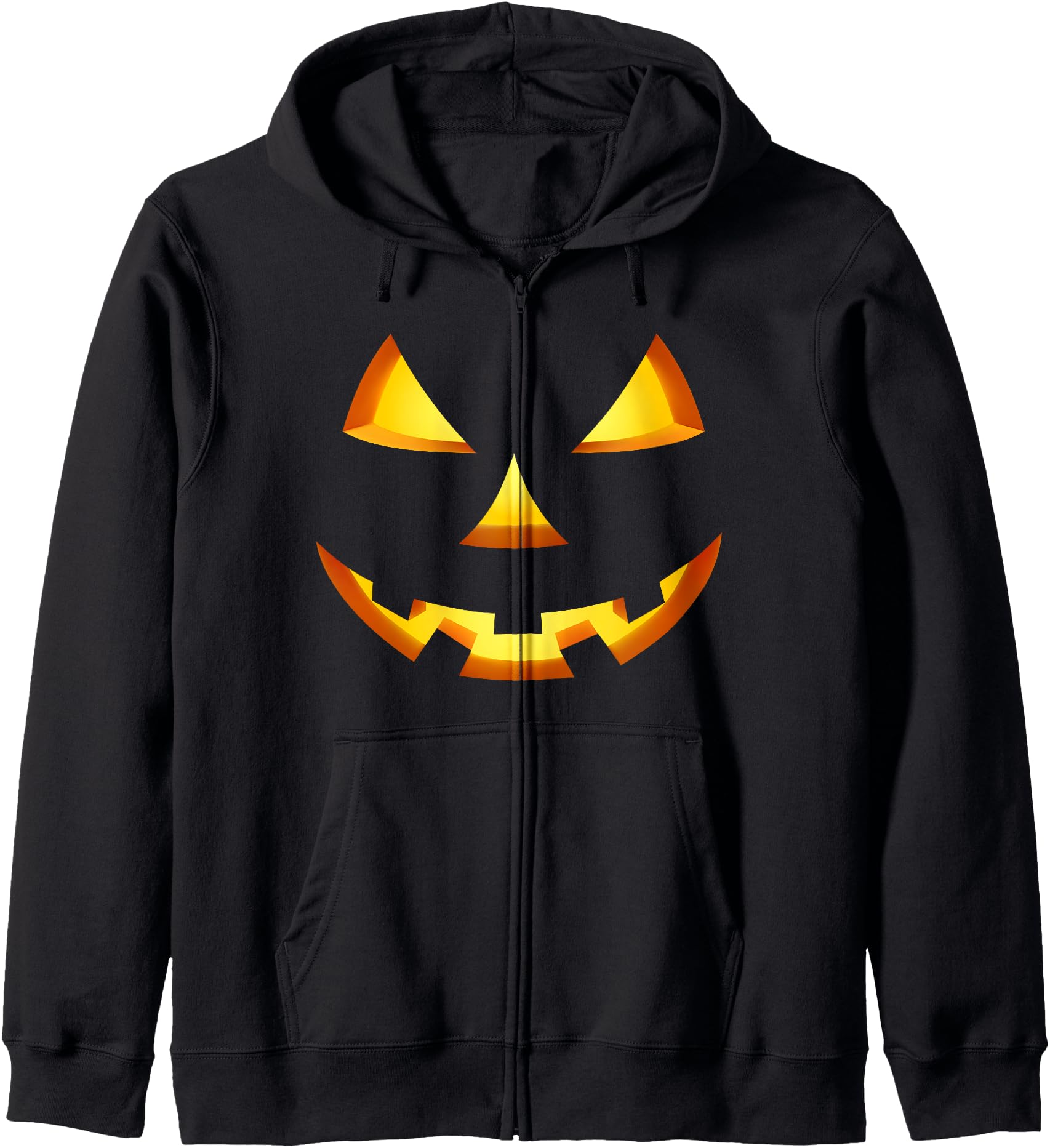 Jack O Lantern Halloween DIY Costume Pumpkin Face Zip Hoodie