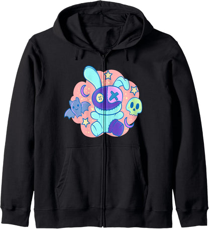 Rabbit Bunny - Cute Pastel Goth Kawaii Anime Japanese Hoodie