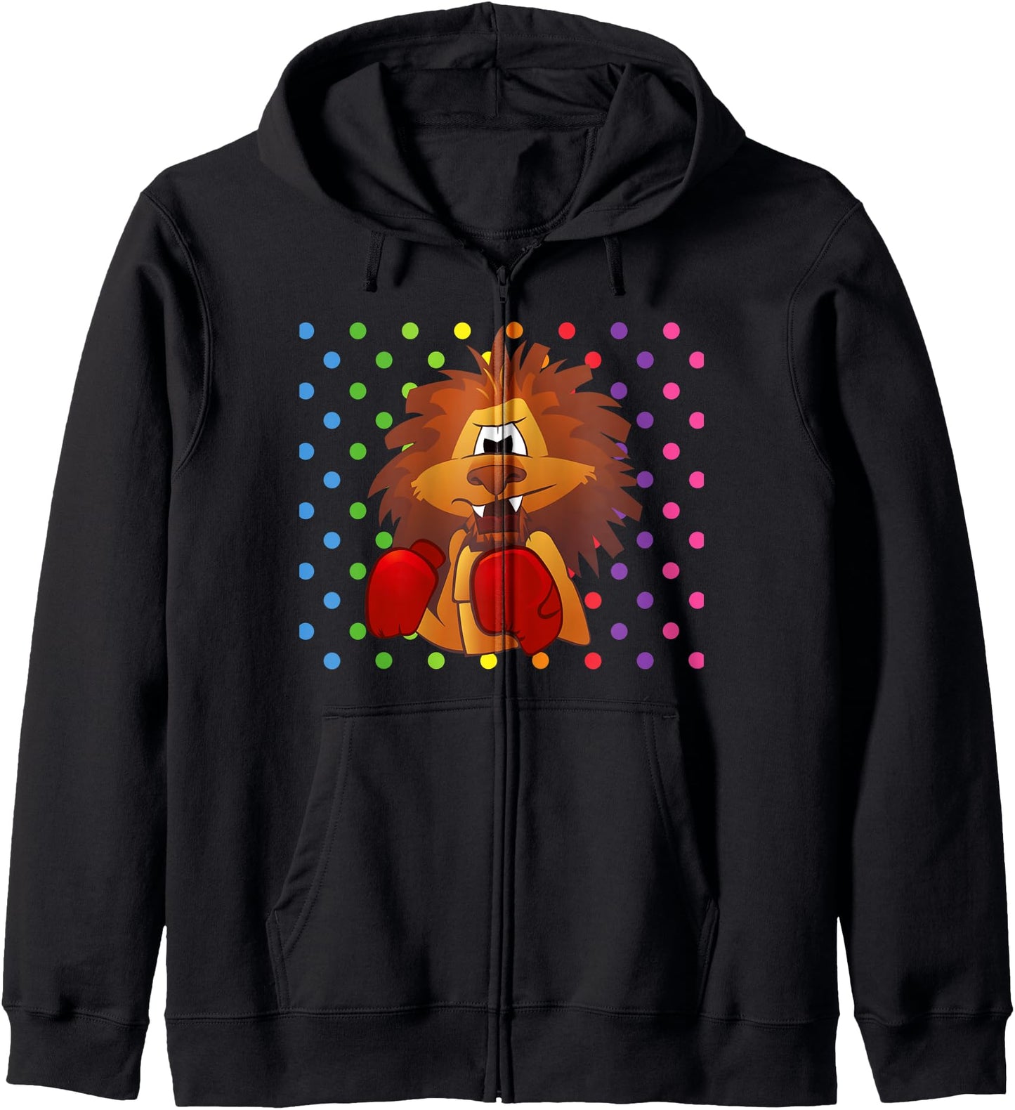 CUTE LION Gifts For Kawaii Lion Boxing Anime Cartoon Hoodie