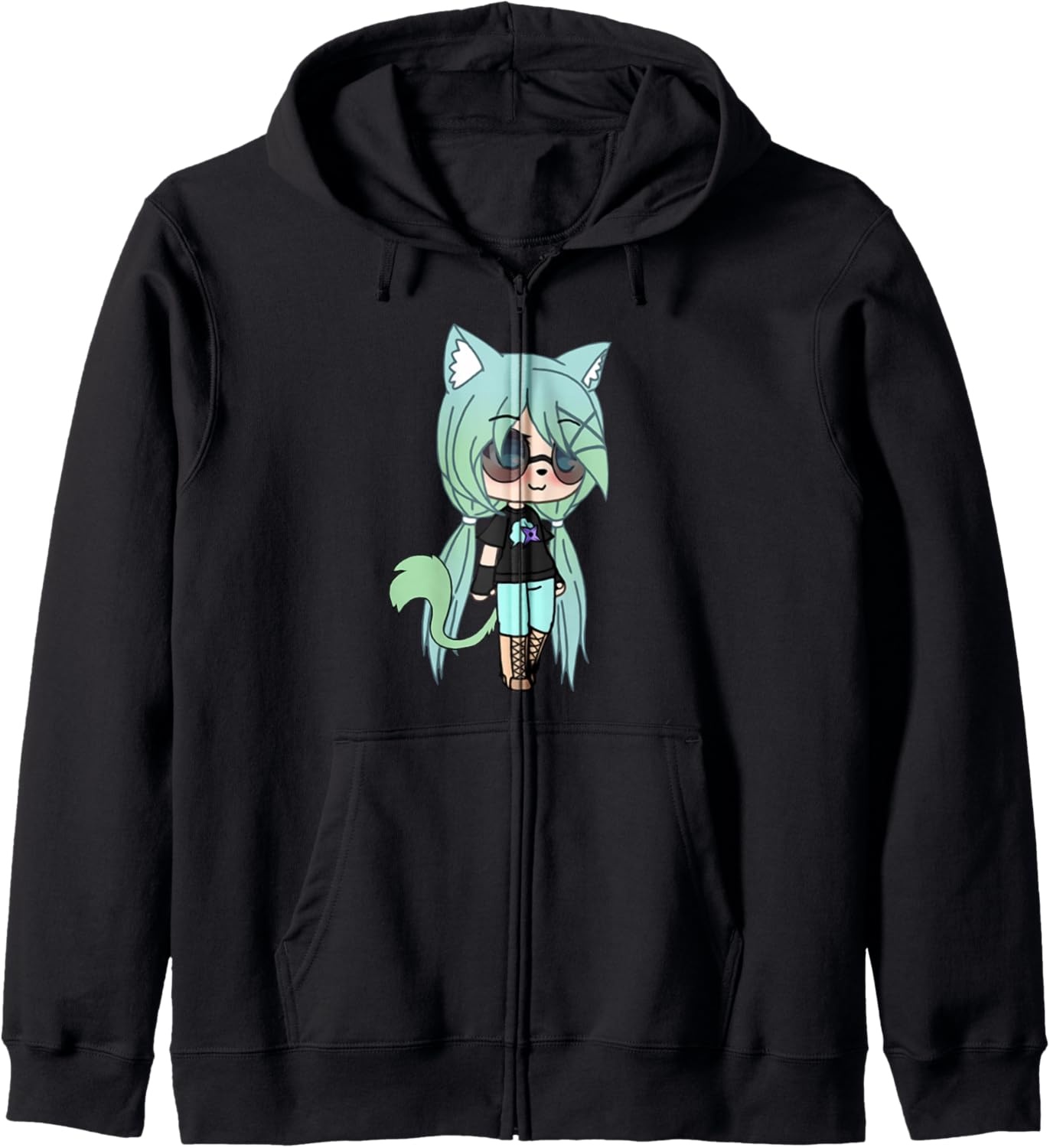 Cute Chibi style Kawaii Anime Girl Chloe Chan the Tomboy Hoodie