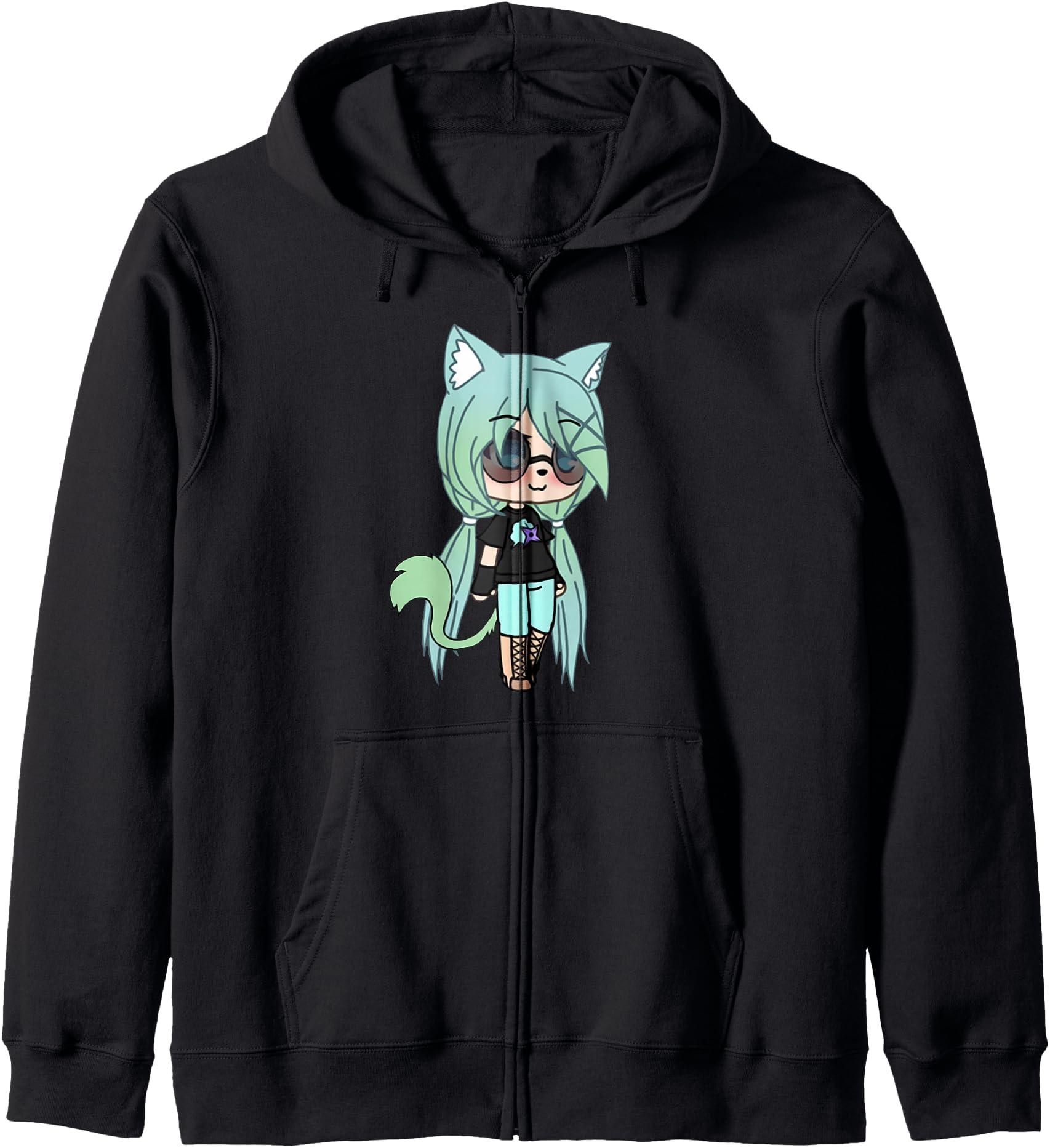 Cute Chibi style Kawaii Anime Girl Chloe Chan the Tomboy Hoodie