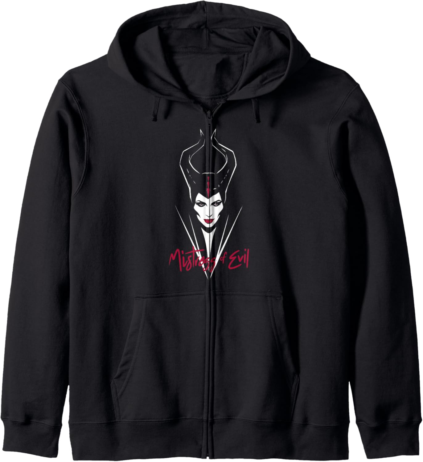 Disney Maleficent Mistress Of Evil Dark Portrait Zip Hoodie