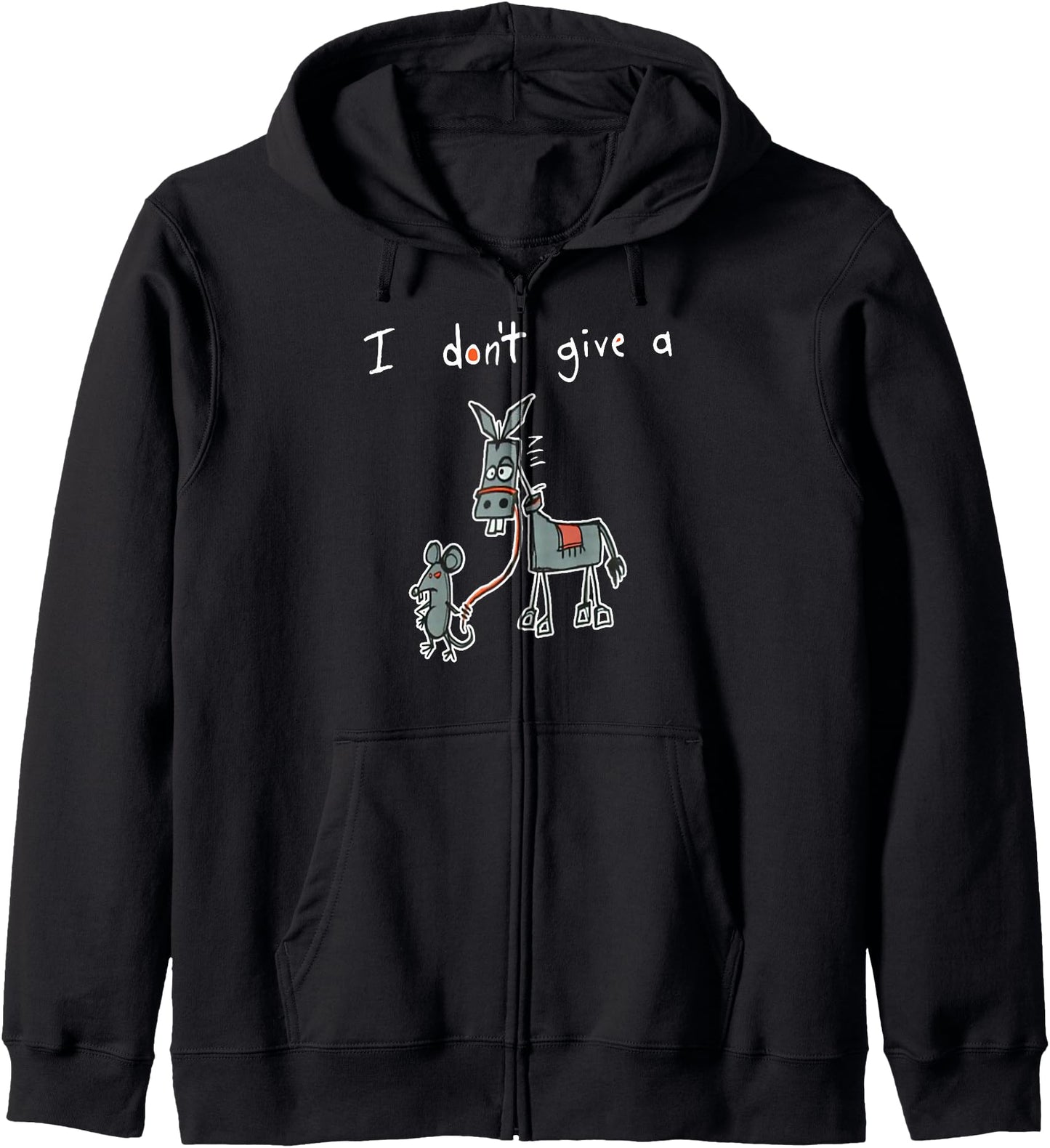 I Dont Give A Rats Donkey Shirt Women I Dont Give A Rats Azz Zip Hoodie