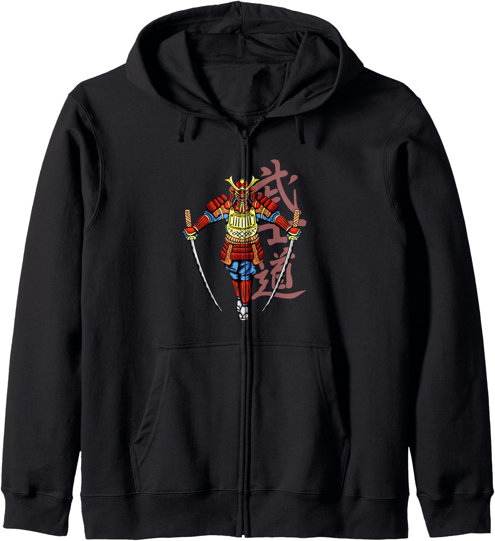 Mythos Bushido Ronin Japanese Samurai Zip Hoodie