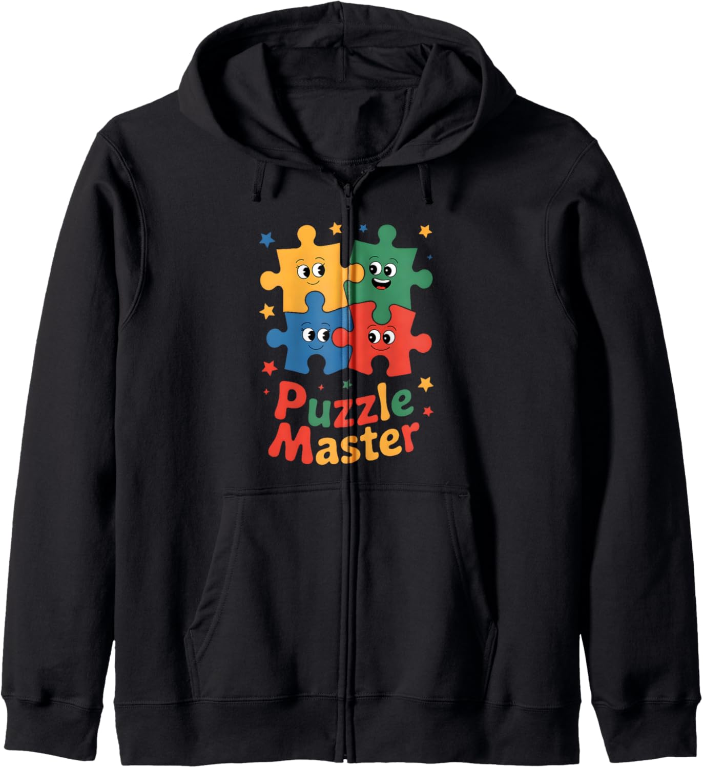 Puzzle Master Cute Puzzle Lover Present Men Women Kids Zip Hoodie
