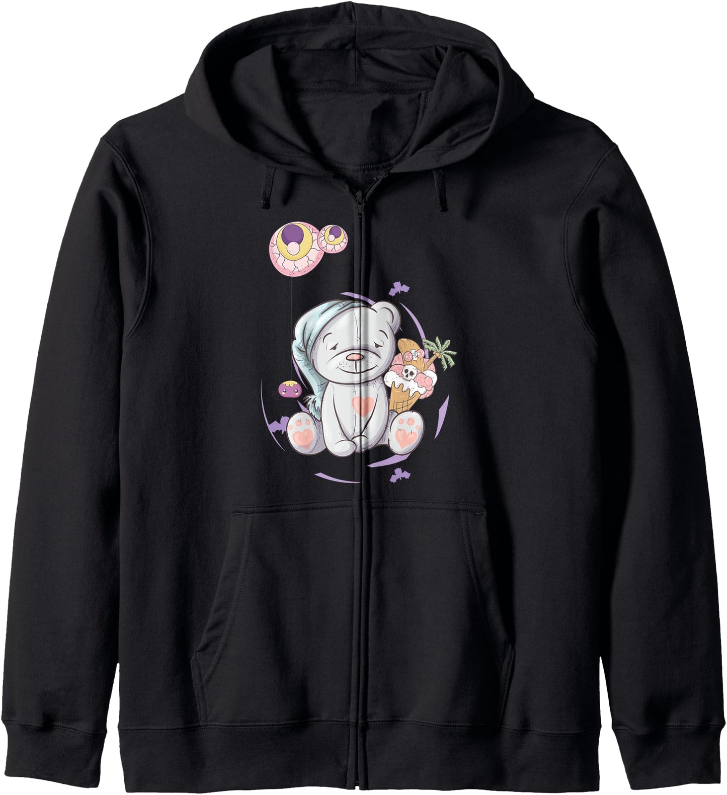 Alt Aesthetic Pastel Goth Sleepy Bear Vaporwave Anime Hoodie