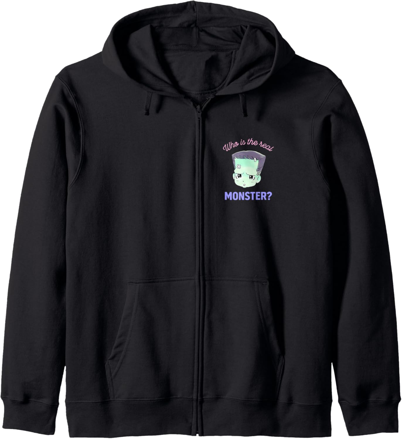 Universal Monsters Cute Anime Frankenstein Front & Back Hoodie