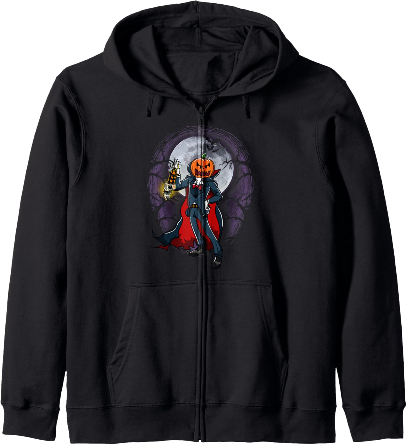 Pumpkinhead Halloween Anime Zip Hoodie