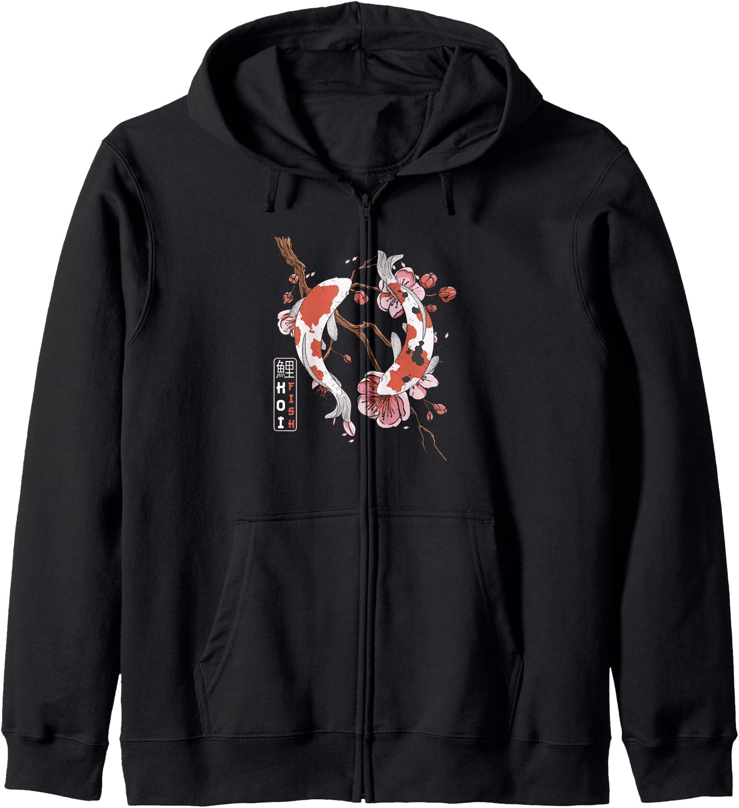 Koi Fish Japanese Carp Zip Hoodie