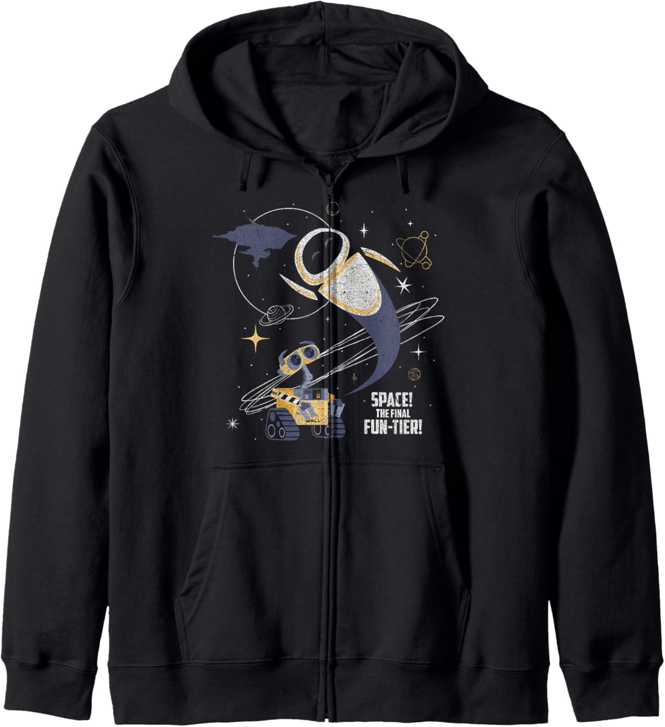 Disney Pixar Wall-E & Eve Space The Final Fun-tier Zip Hoodie