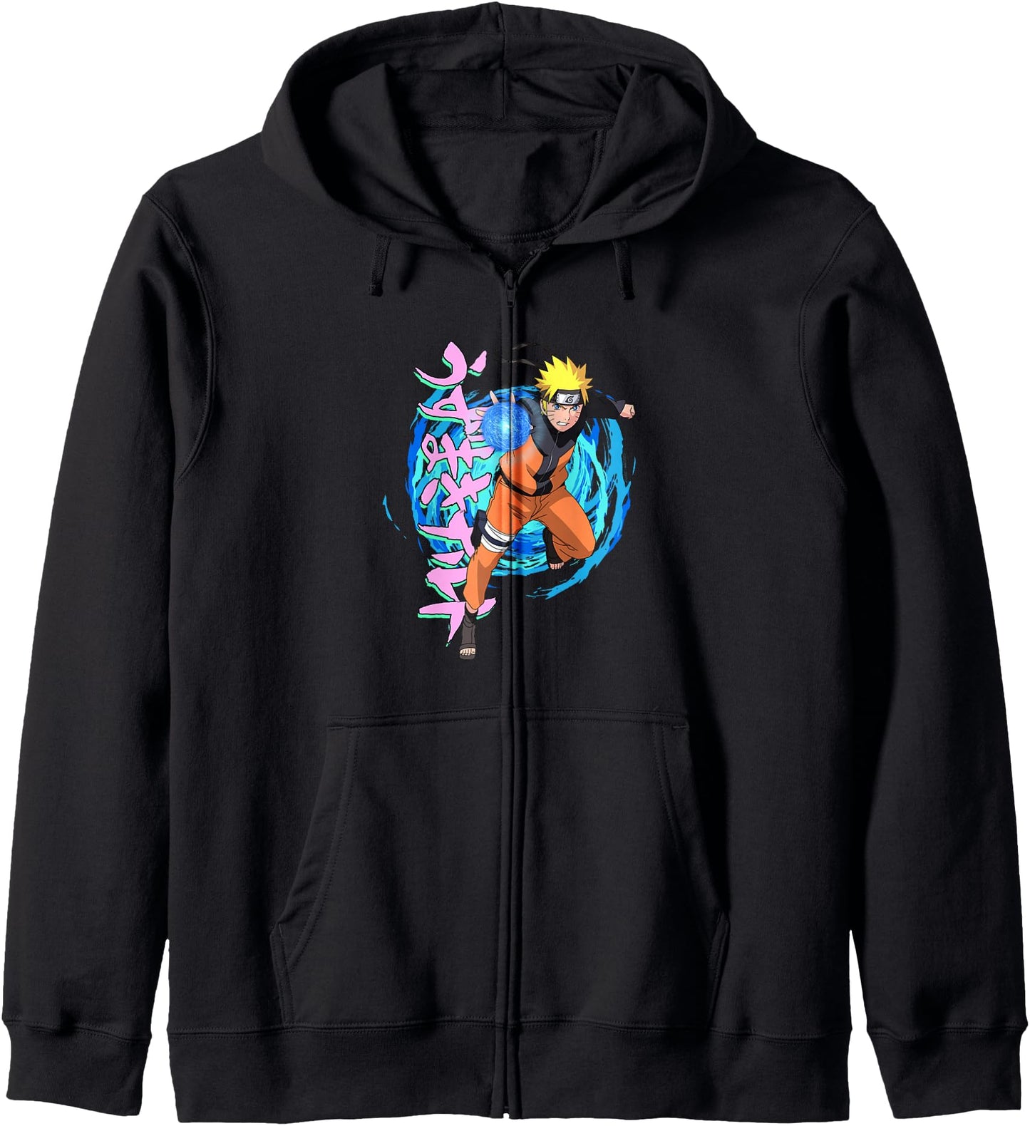Naruto Shippuden Blue Spirals Rasengan Anime Hoodie