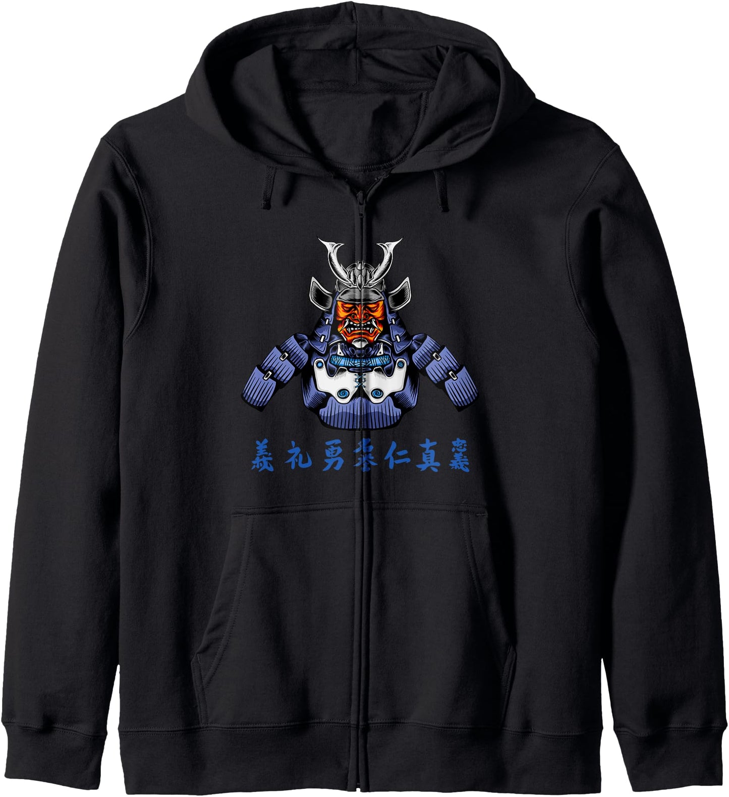 Mythos Bushido Ronin Japanese Samurai Zip Hoodie