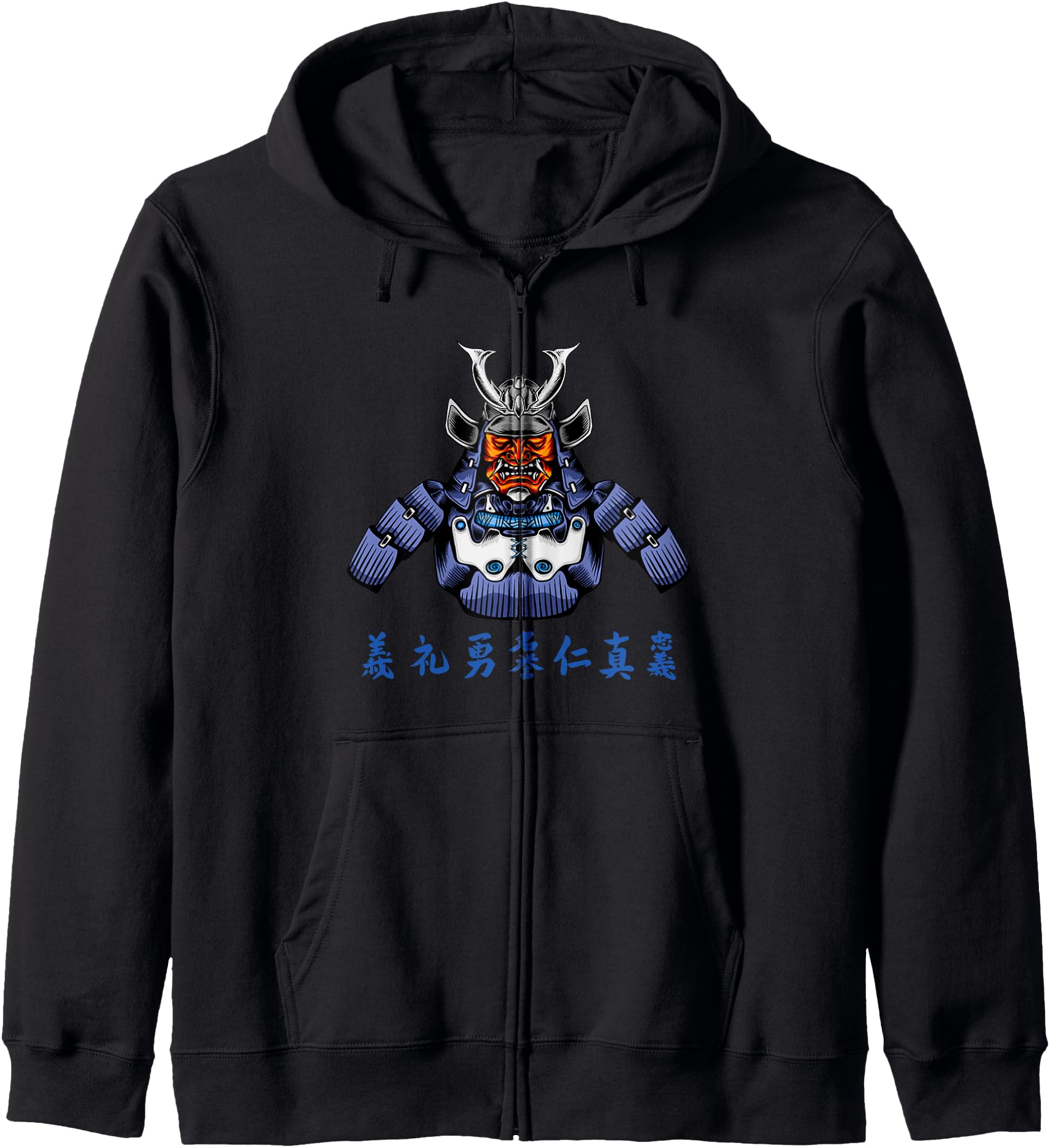 Mythos Bushido Ronin Japanese Samurai Zip Hoodie