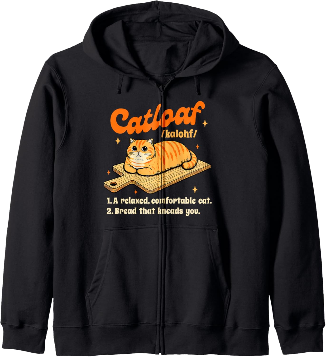 Cat Lover Cat Mom Cat Lady Catloaf Bread Fur Mama Catloaf Zip Hoodie