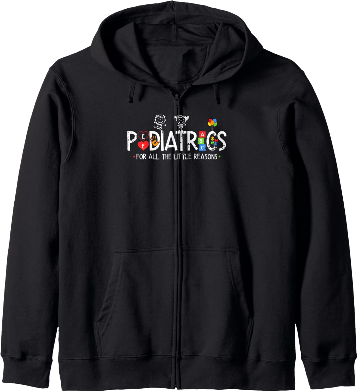 Pediatric Hematology Oncology Nurse Groovy ONC Zip Hoodie
