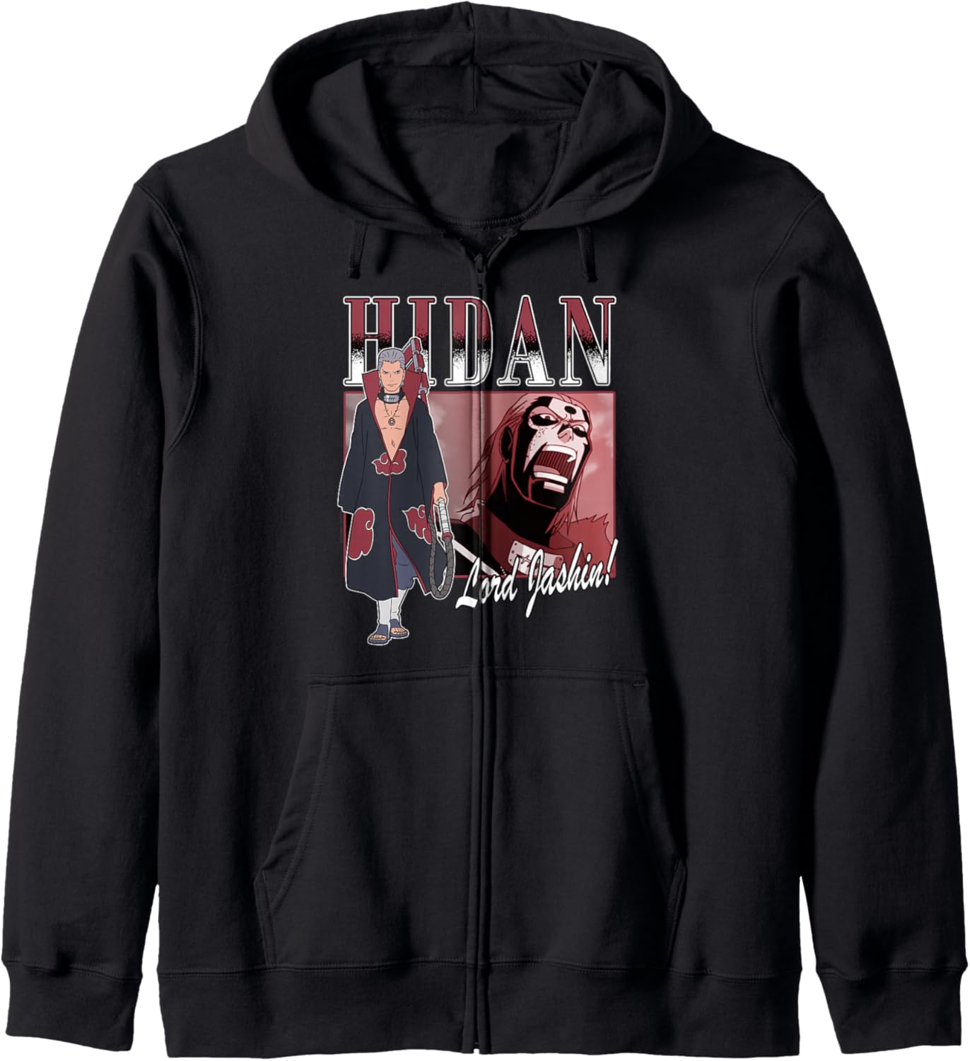 Naruto Shippuden Hidan Praise Jashin Akatsuki Org Anime Zip Hoodie