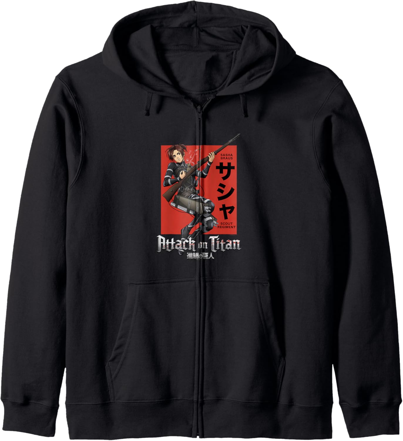 Attack on Titan Season 4 Sasha Loading Gun Anime Hoodie