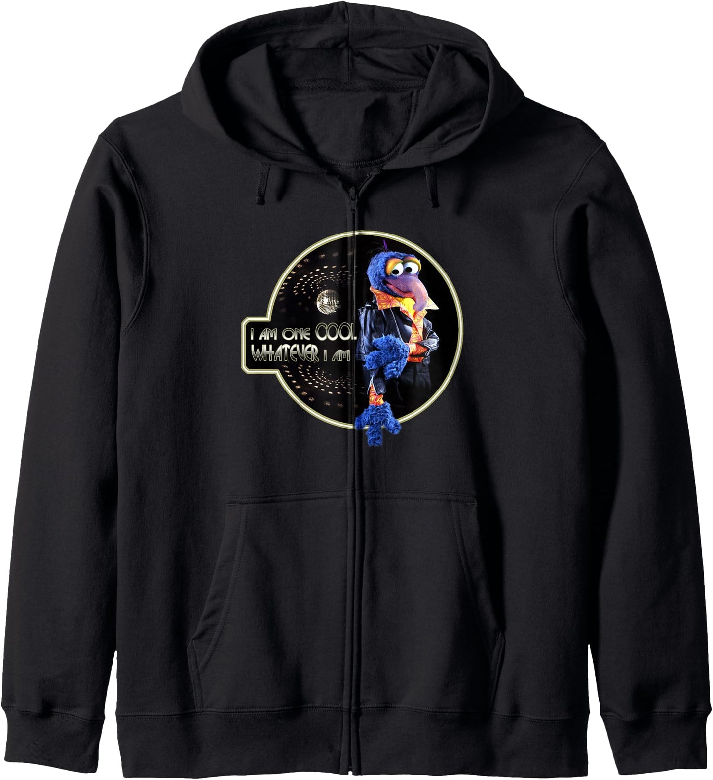 Disney The Muppets Gonzo I Am One Cool Whatever I Am Retro Zip Hoodie