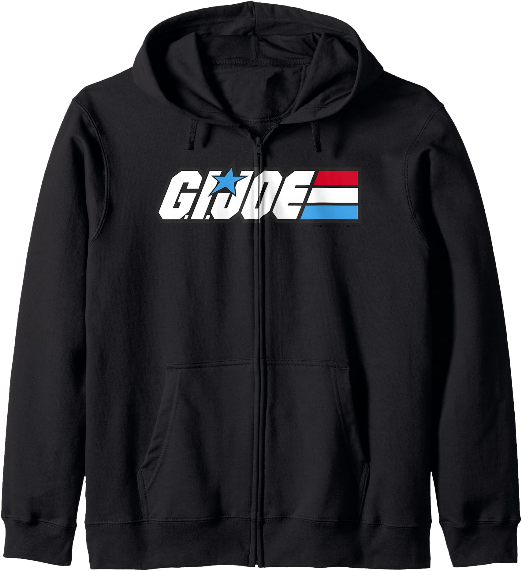 G.I. Joe American Hero Red White & Blue Simple Logo Zip Hoodie