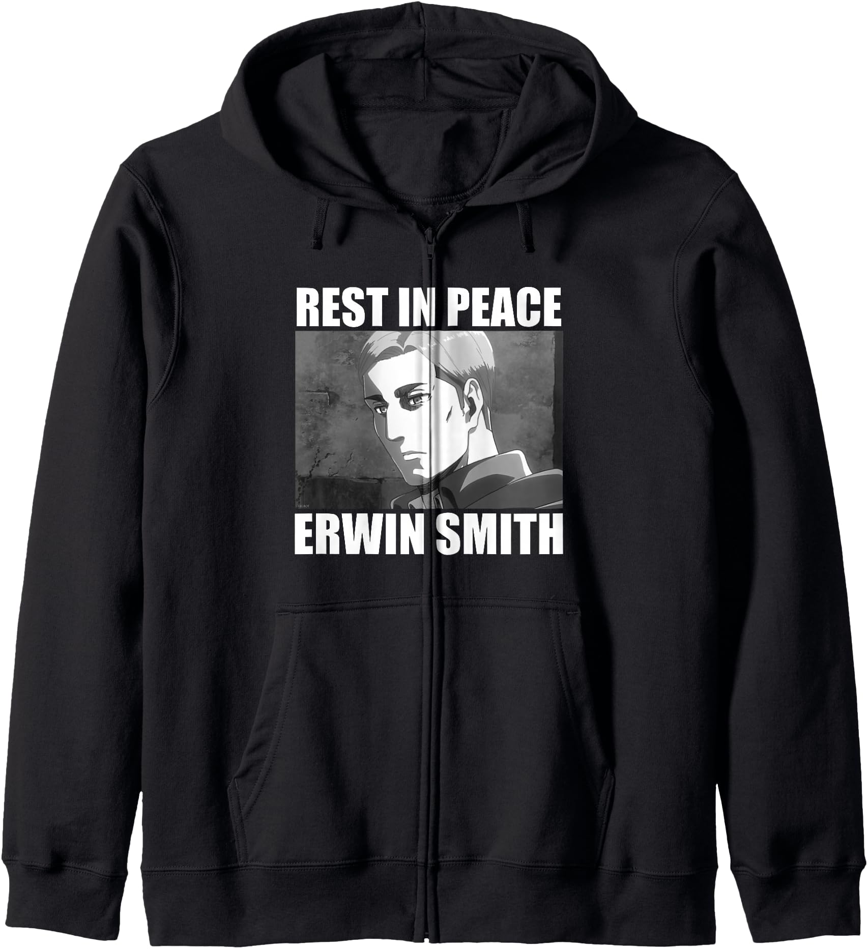 Attack on Titan Season 3 Rest in Peace Erwin Smith Anime Hoodie