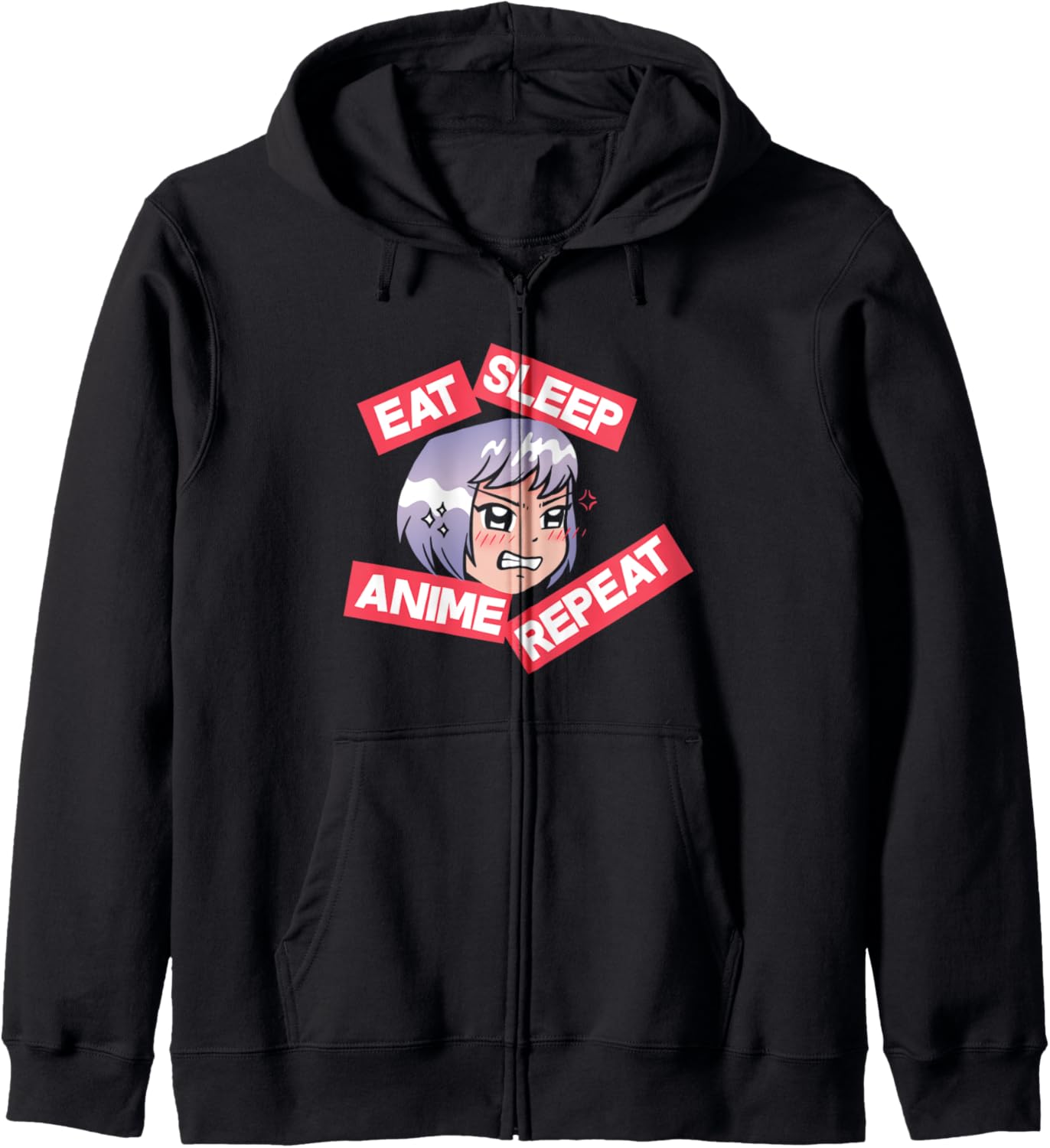 Eat Sleep Anime Repeat Girls Anime Lovers Anime Hoodie