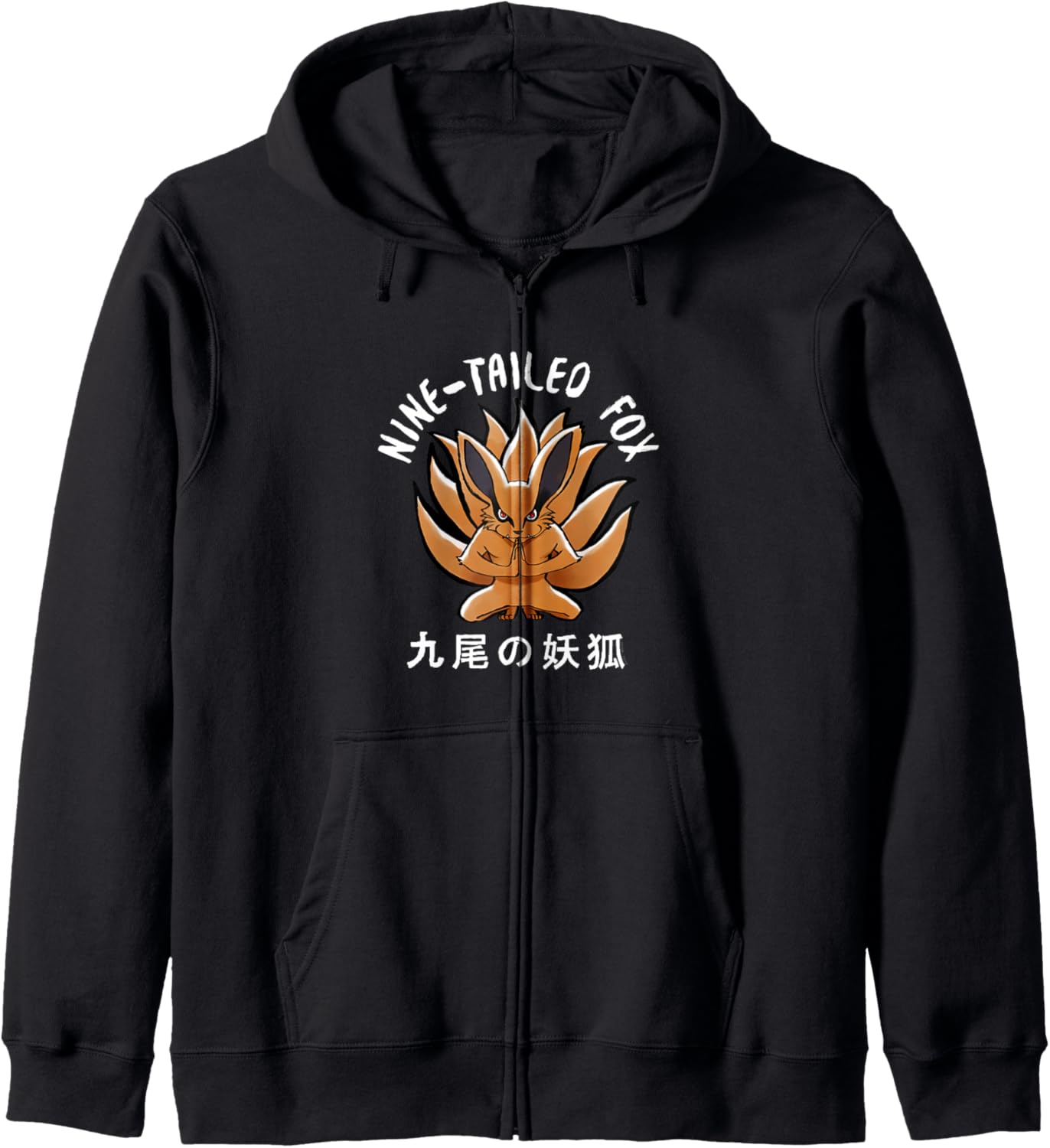 Naruto Shippuden Nine Tailed Fox Anime Zip Hoodie