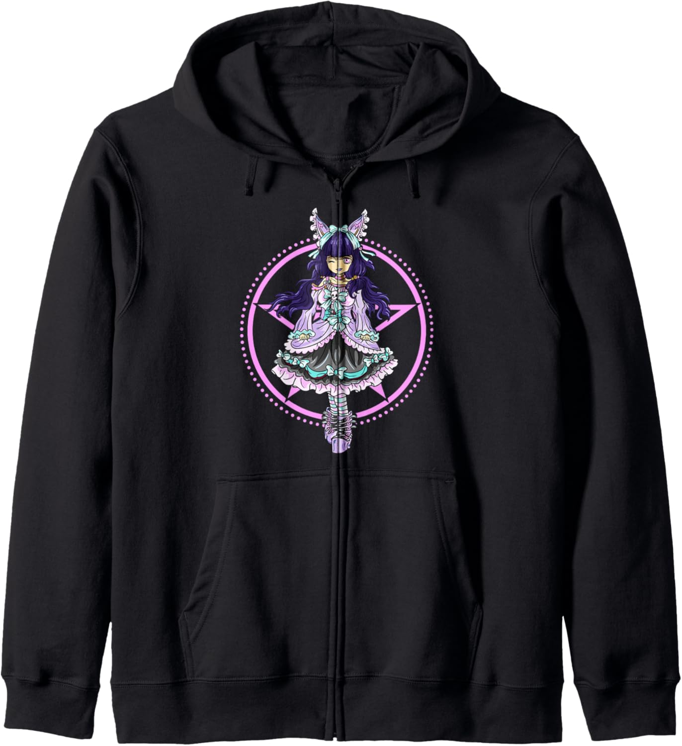 Pastel Goth Lolita Princess Court Dress Punk Cosplay Anime Hoodie
