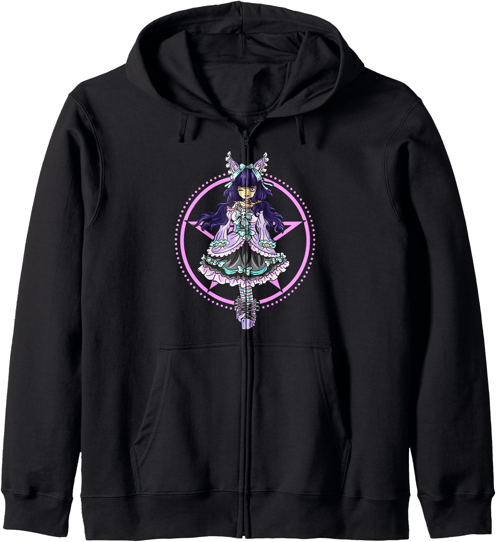 Pastel Goth Lolita Princess Court Dress Punk Cosplay Anime Hoodie