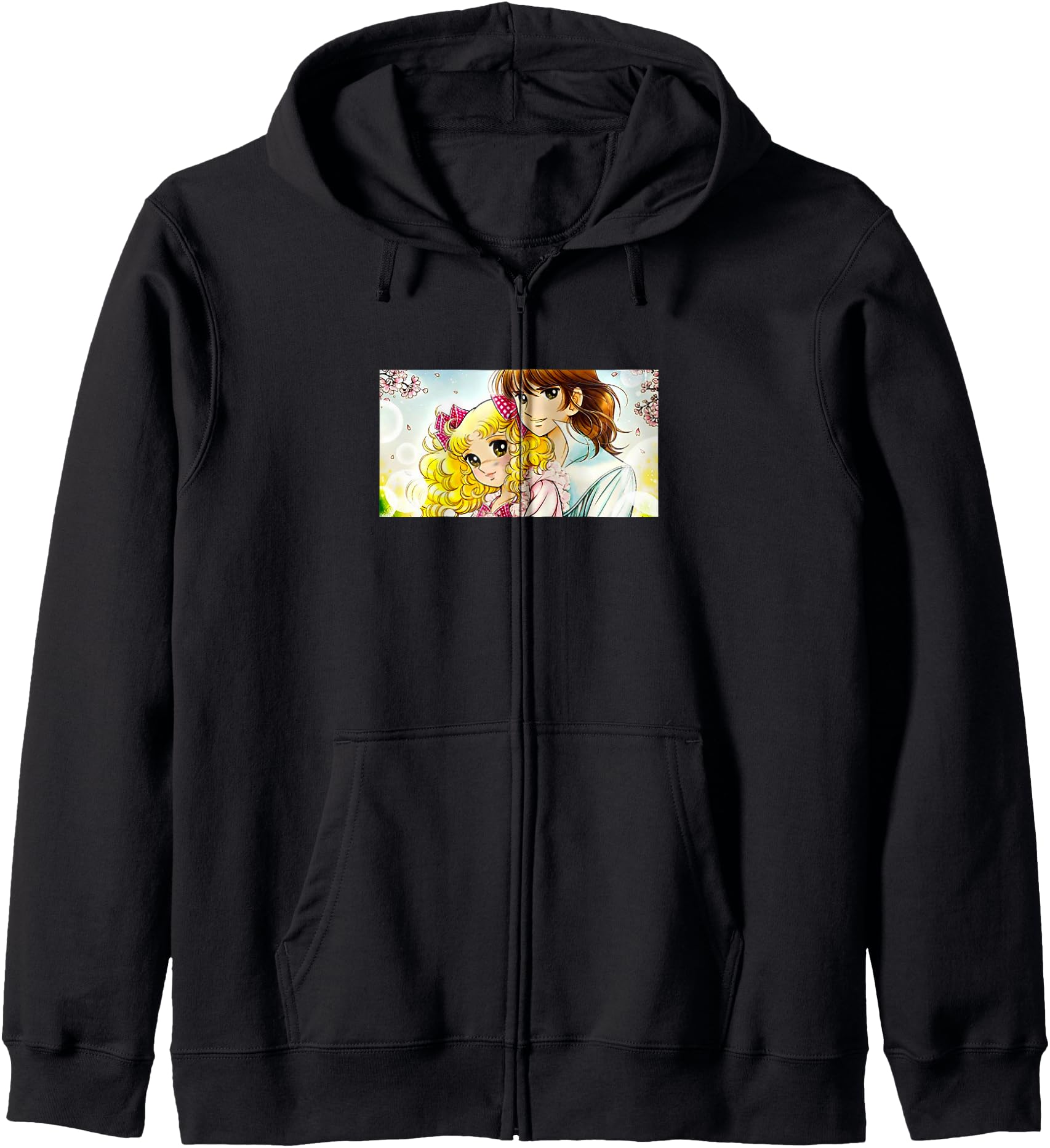 Candy Candy T Cartoon Japanese 80s Retro Vintage Anime Manga Zip Hoodie