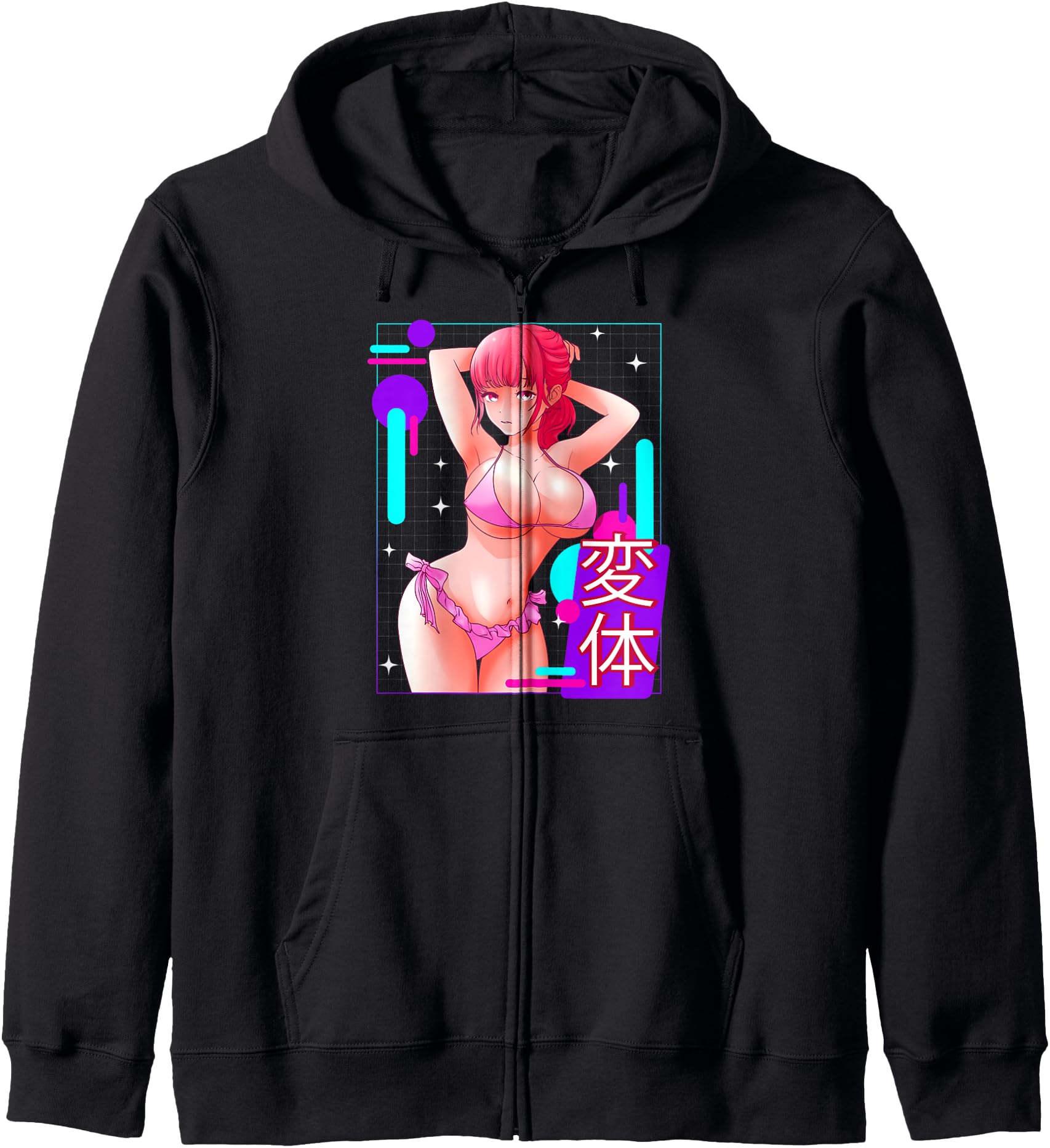 Lewd Anime Girl Hentai Ahegao Waifu Otaku Gift Hoodie