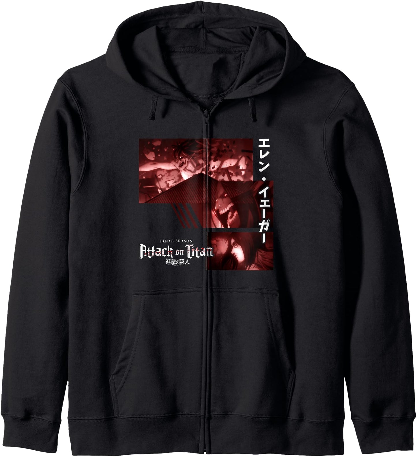 Attack on Titan Season 4 Eren Titan Collage Anime Hoodie