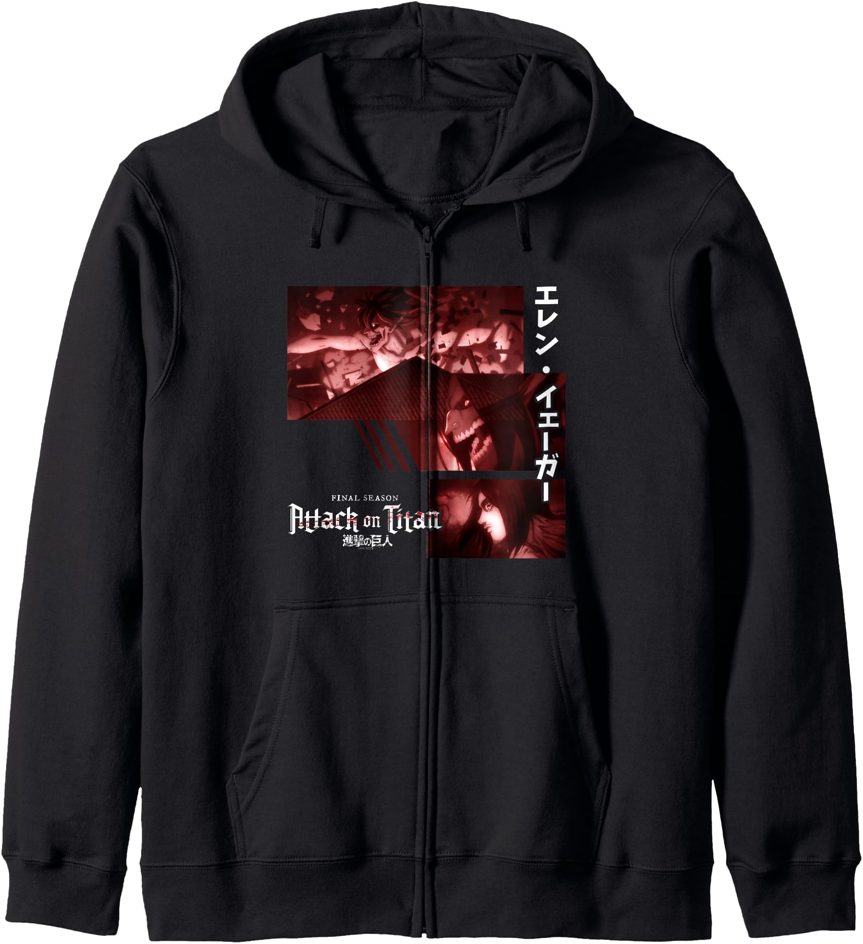 Attack on Titan Season 4 Eren Titan Collage Anime Hoodie