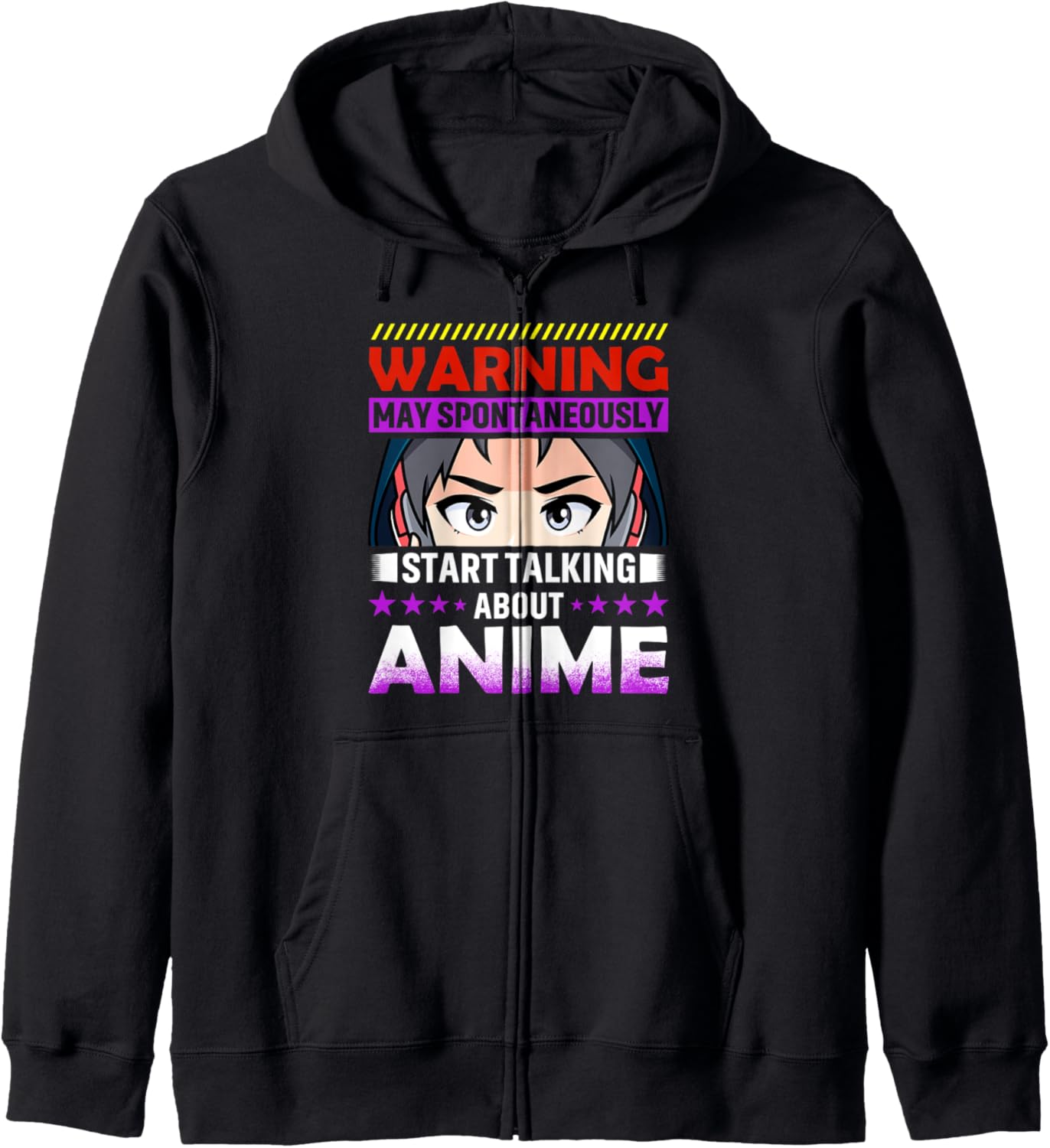 warning spontaneously start talking about anime cosplay Hoodie