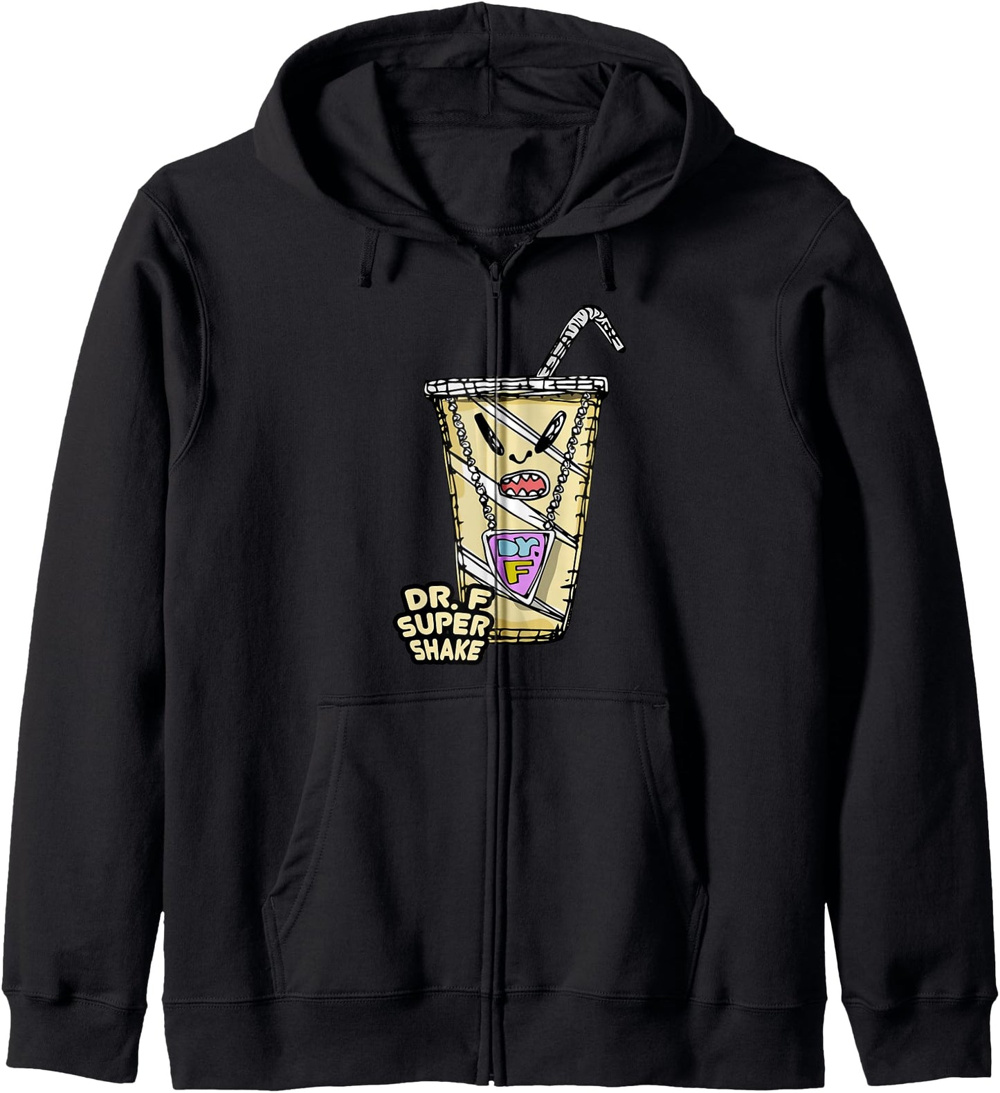 Anime Evil Dr. F Ice Cream Shake Men's Funny Anime Hoodie
