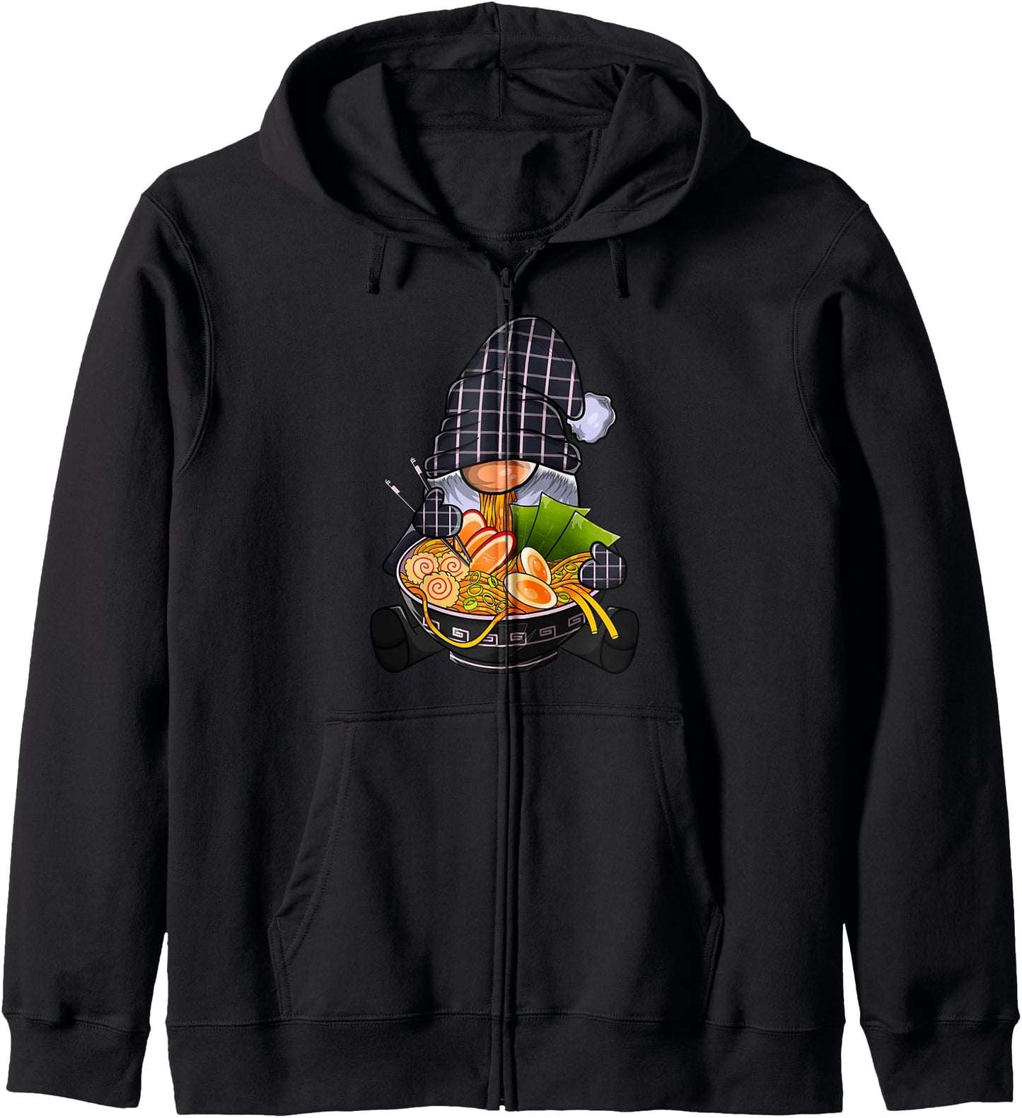 Kawaii Ramen Gnome, Japanese Neko Noodle Funny Anime Gnome Hoodie