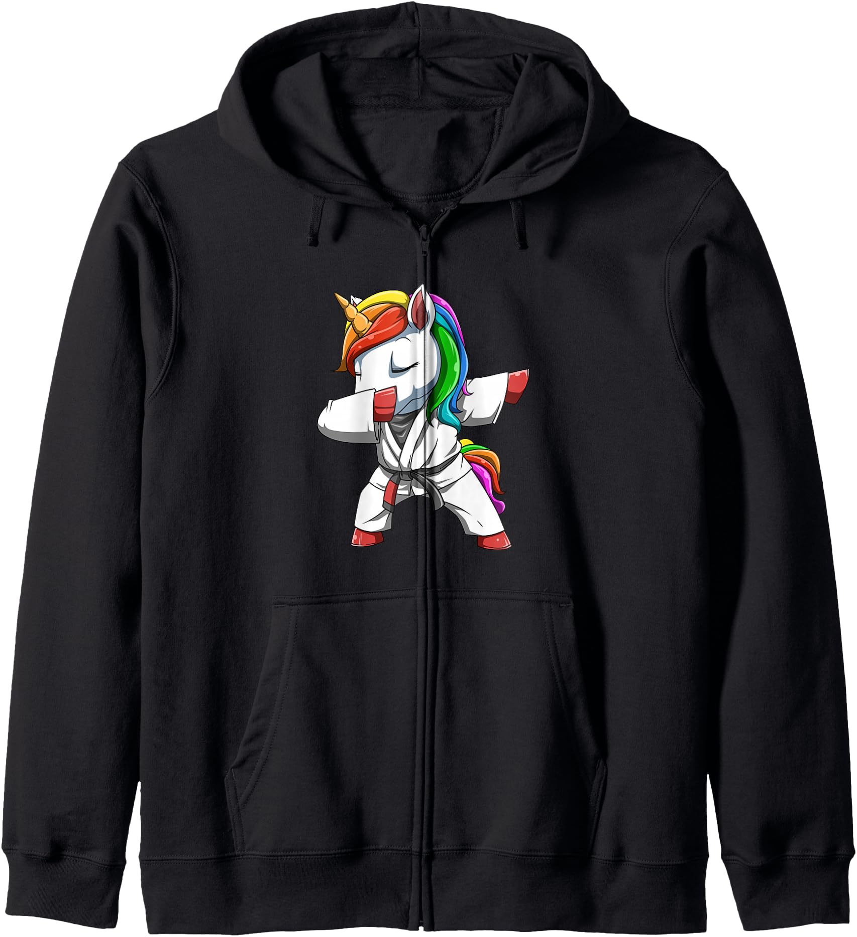 Dabbing Unicorn Brazilian Jiu Jitsu and Grappling Zip Hoodie