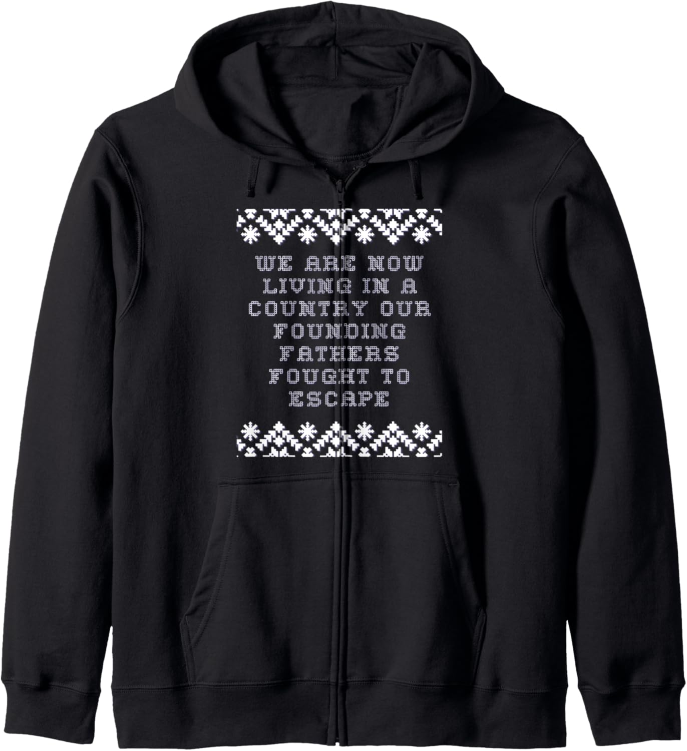 Christmas Political Humor Xmas Saying Pro Trump Anti Biden Zip Hoodie