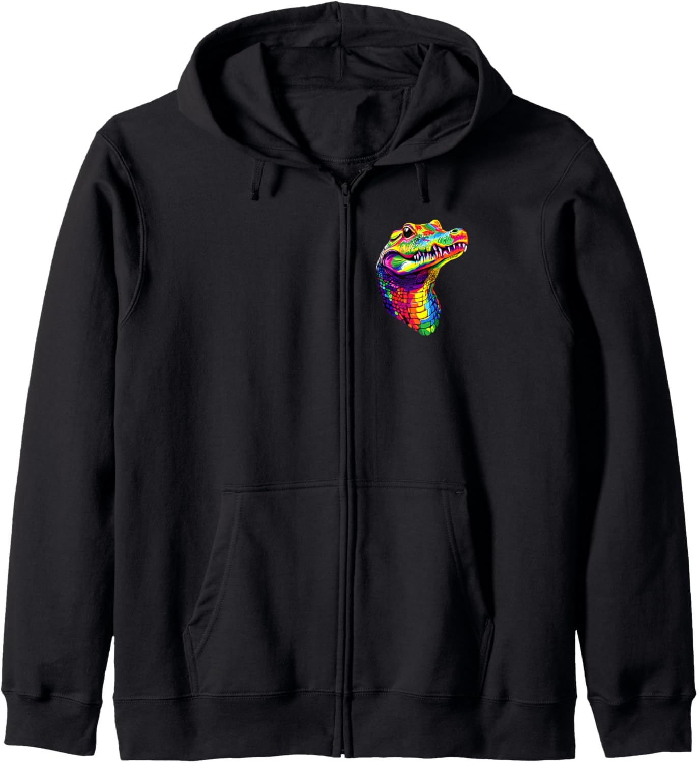 Crocodile Alligator Reptiles Love Cute Wild Crocodiles Zip Hoodie