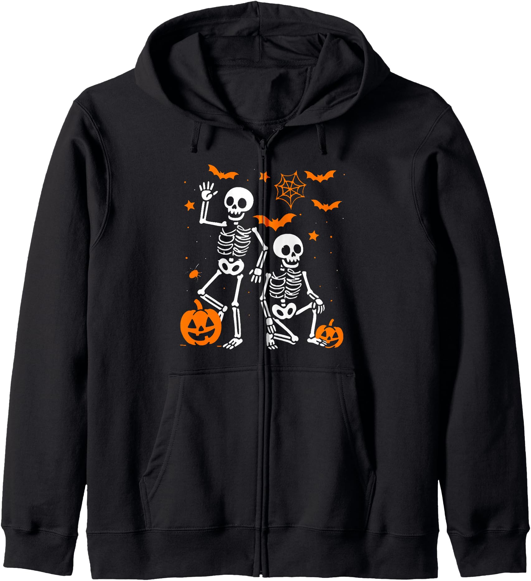 Funny Anti Trump Halloween Skeleton Zip Hoodie