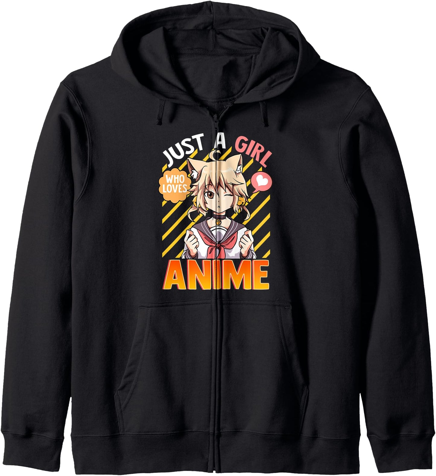 Cute & Funny Just A Girl Who Loves Anime Hoodie