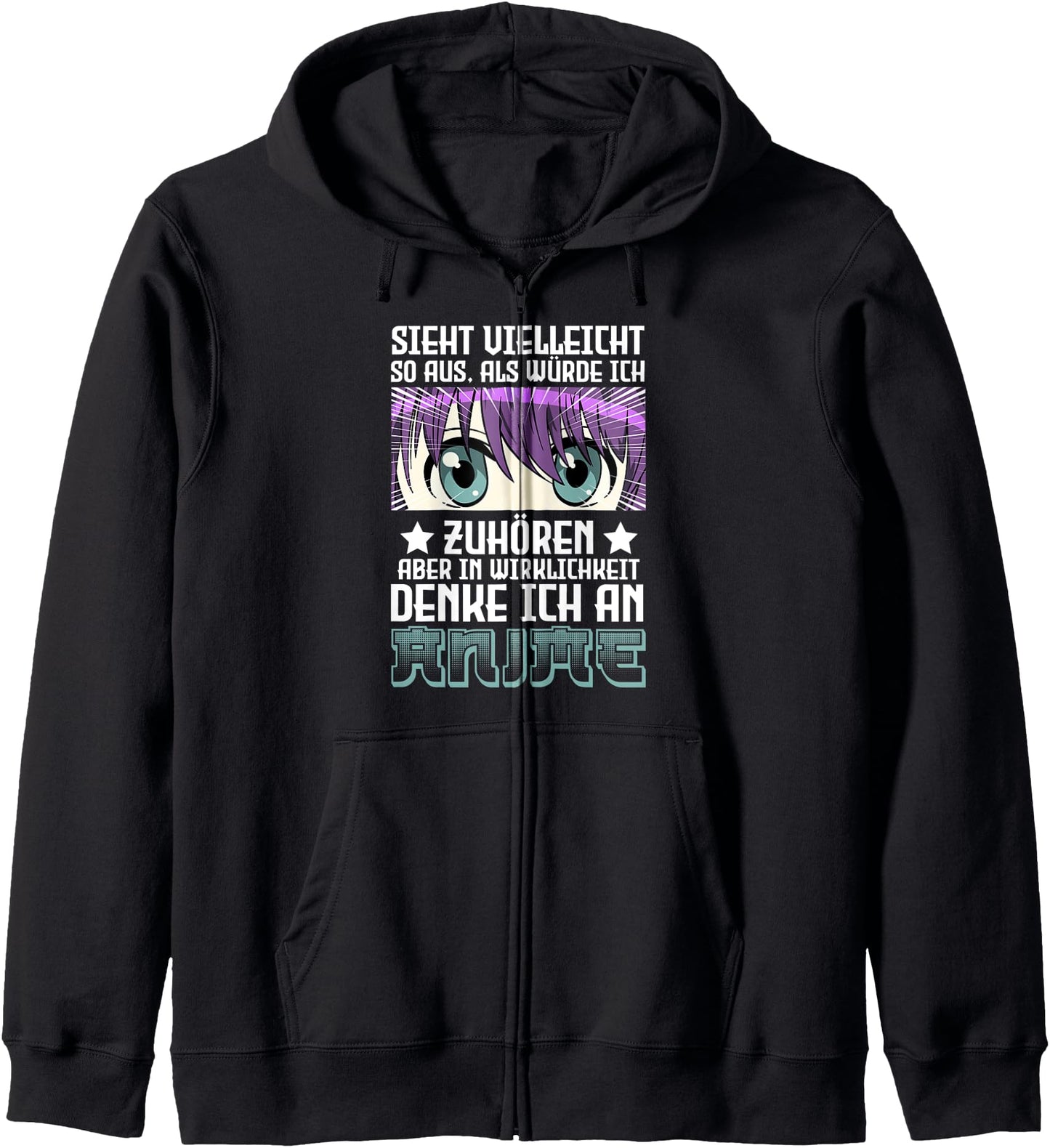 Looks like I listen but I think about ANIME Hoodie