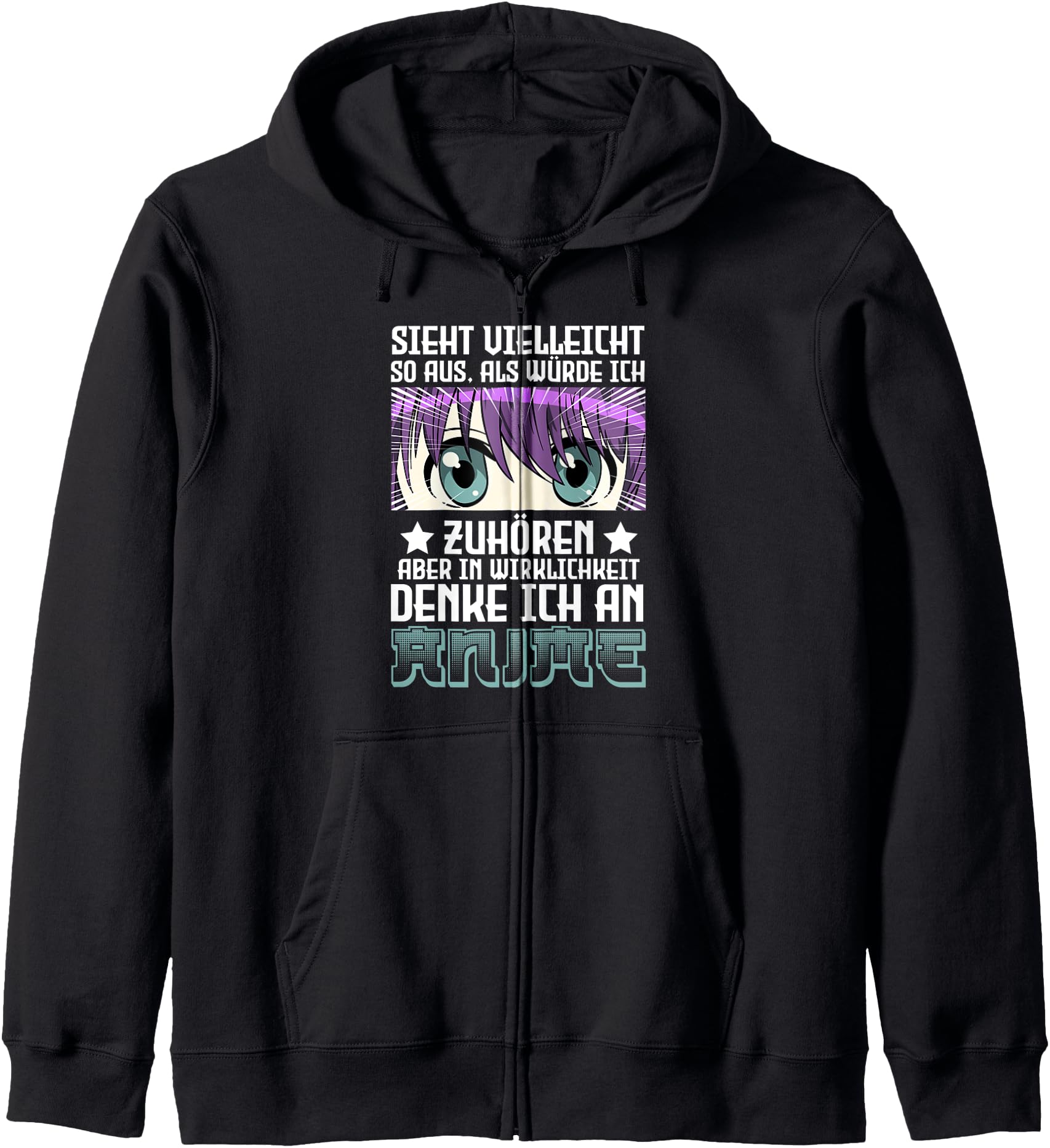 Looks like I listen but I think about ANIME Hoodie