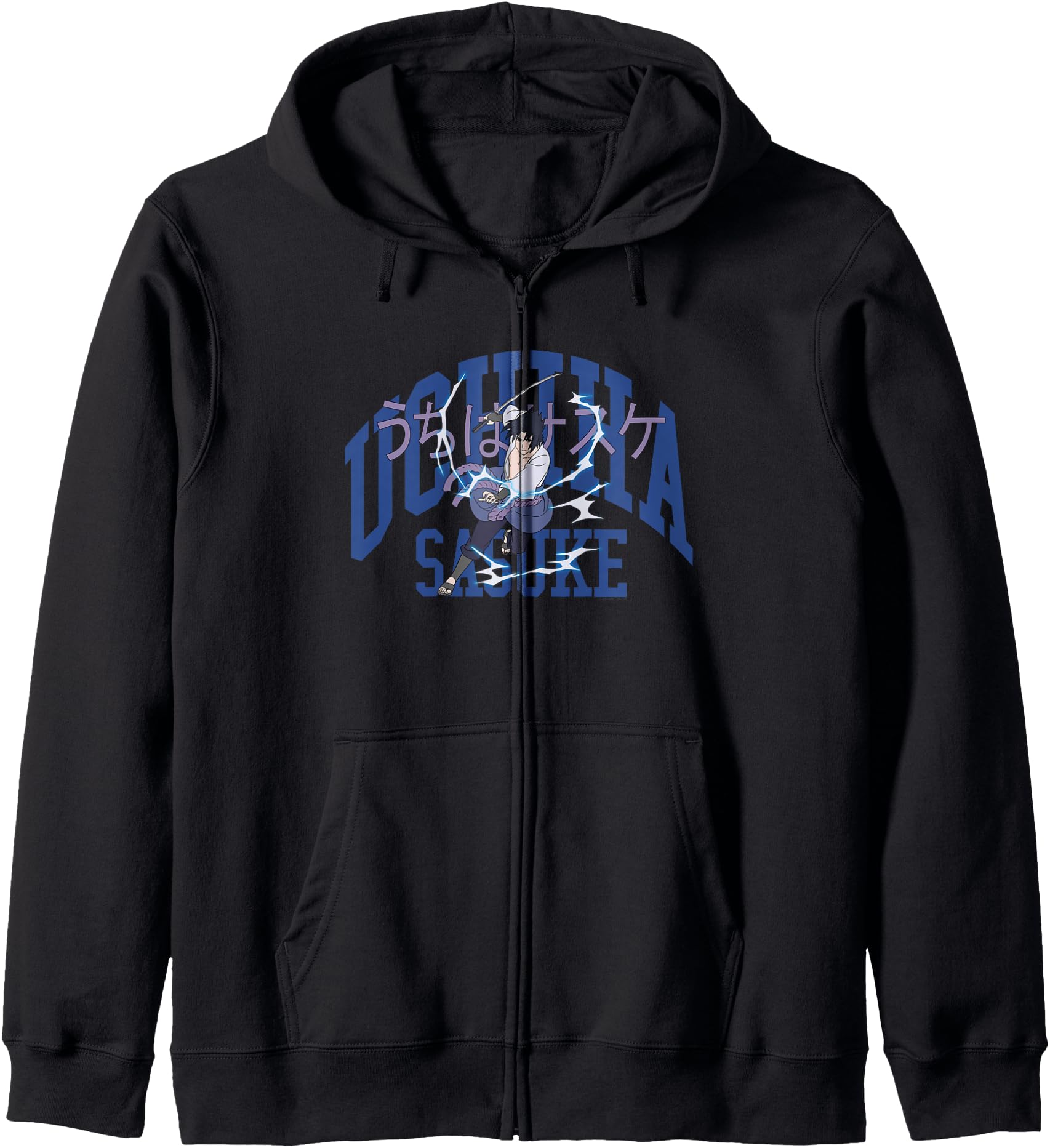 Naruto Shippuden Uchiha Sasuke Collegiate Anime Hoodie