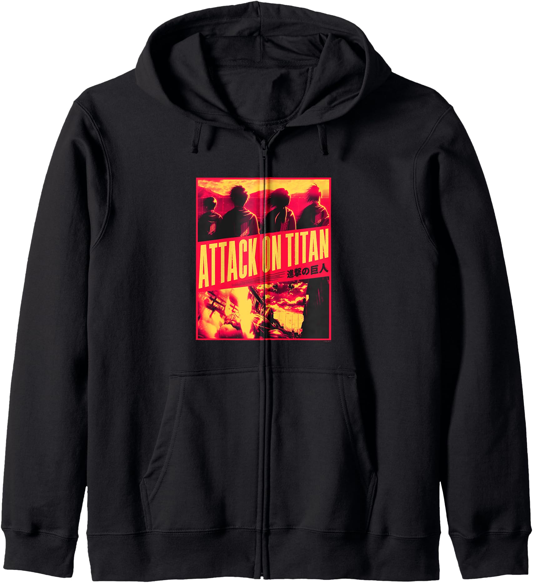 Attack on Titan Season 3 Slanted Type Attack Anime Hoodie
