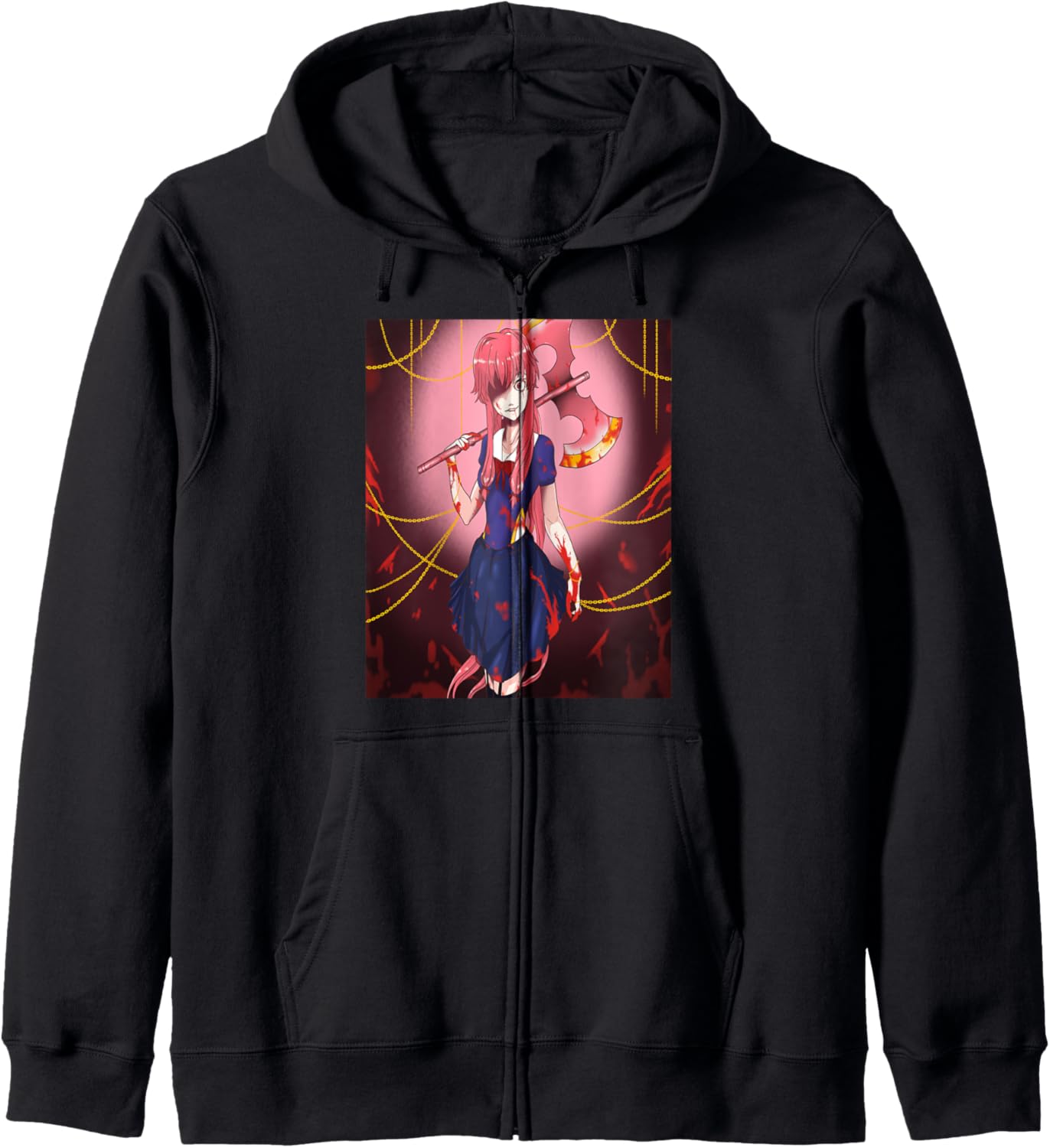 Girl with battle axe, Yandere anime Hoodie