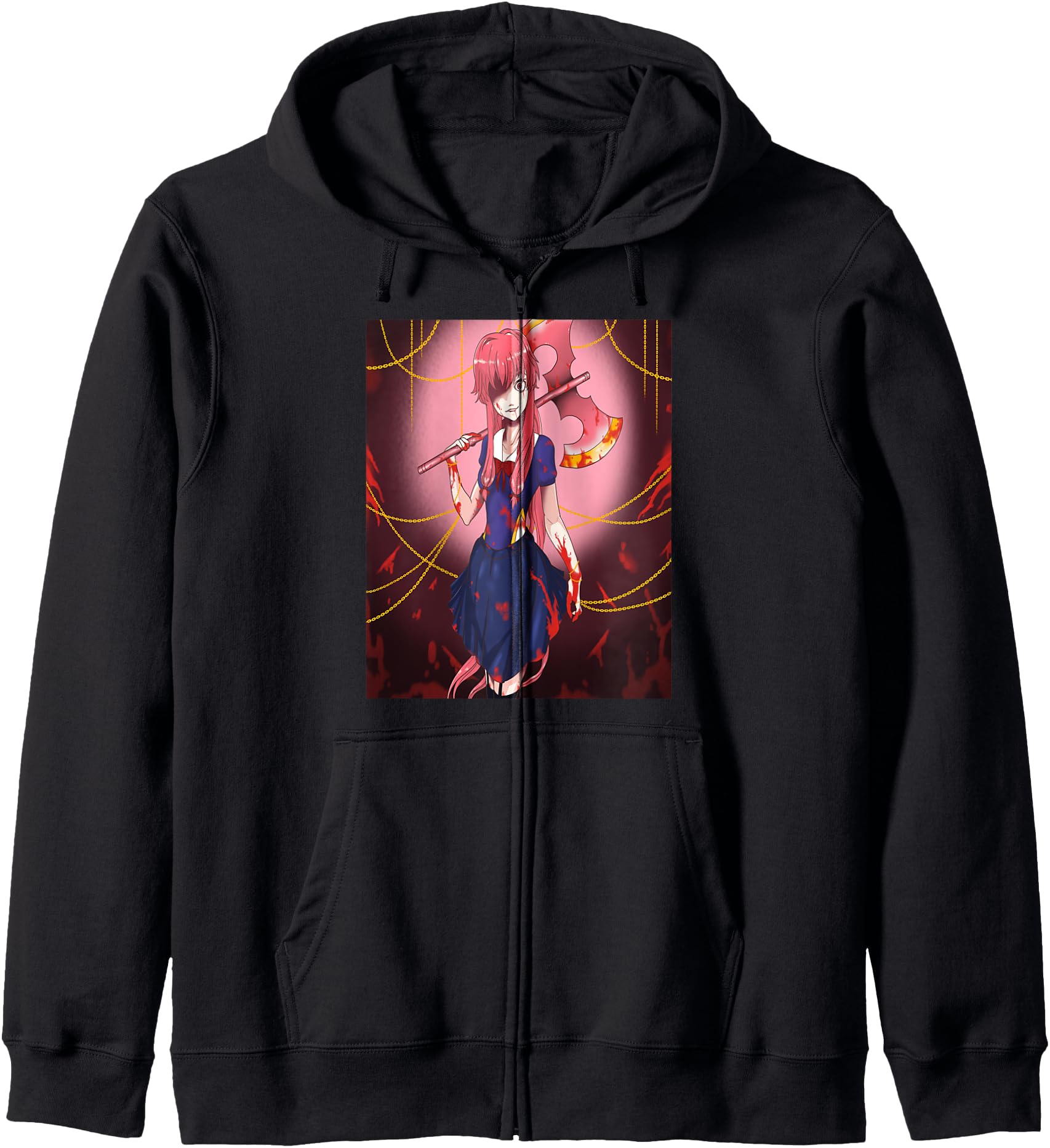 Girl with battle axe, Yandere anime Hoodie