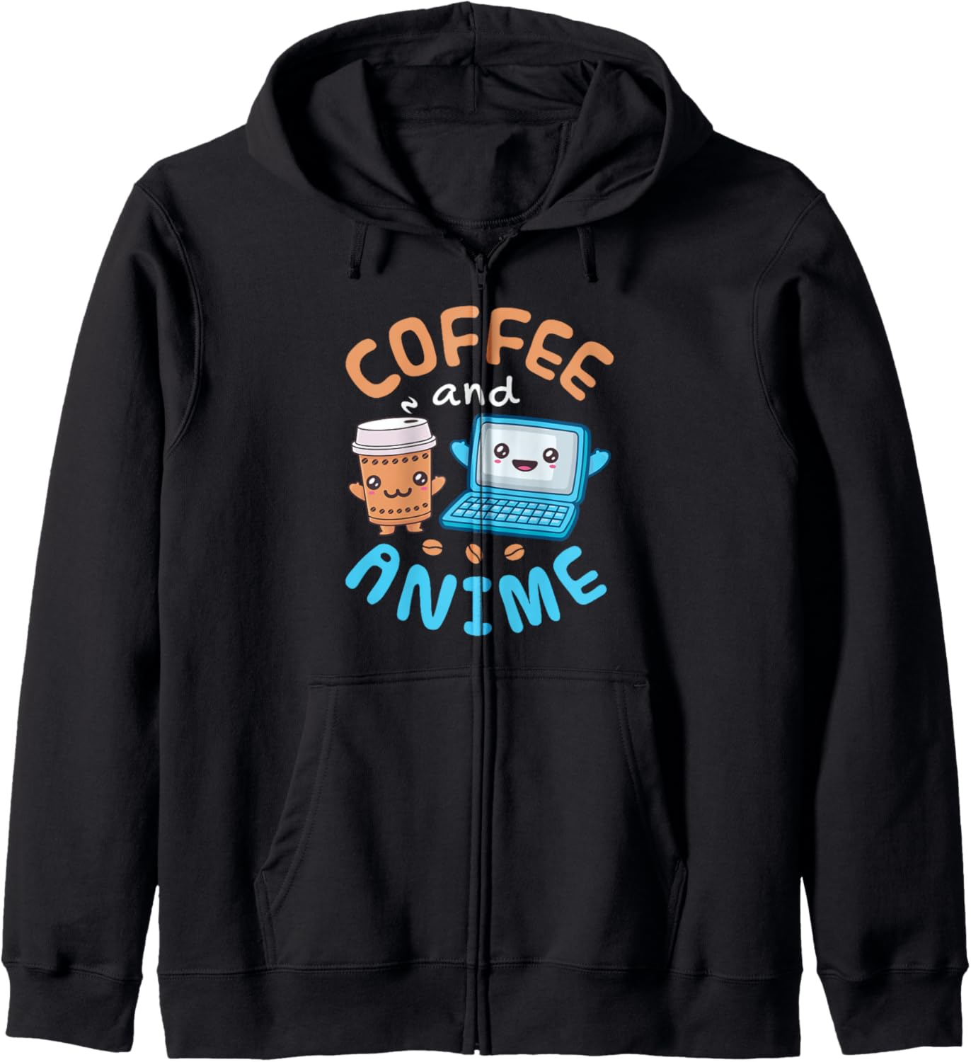 Coffee and Anime Kawaii Hoodie
