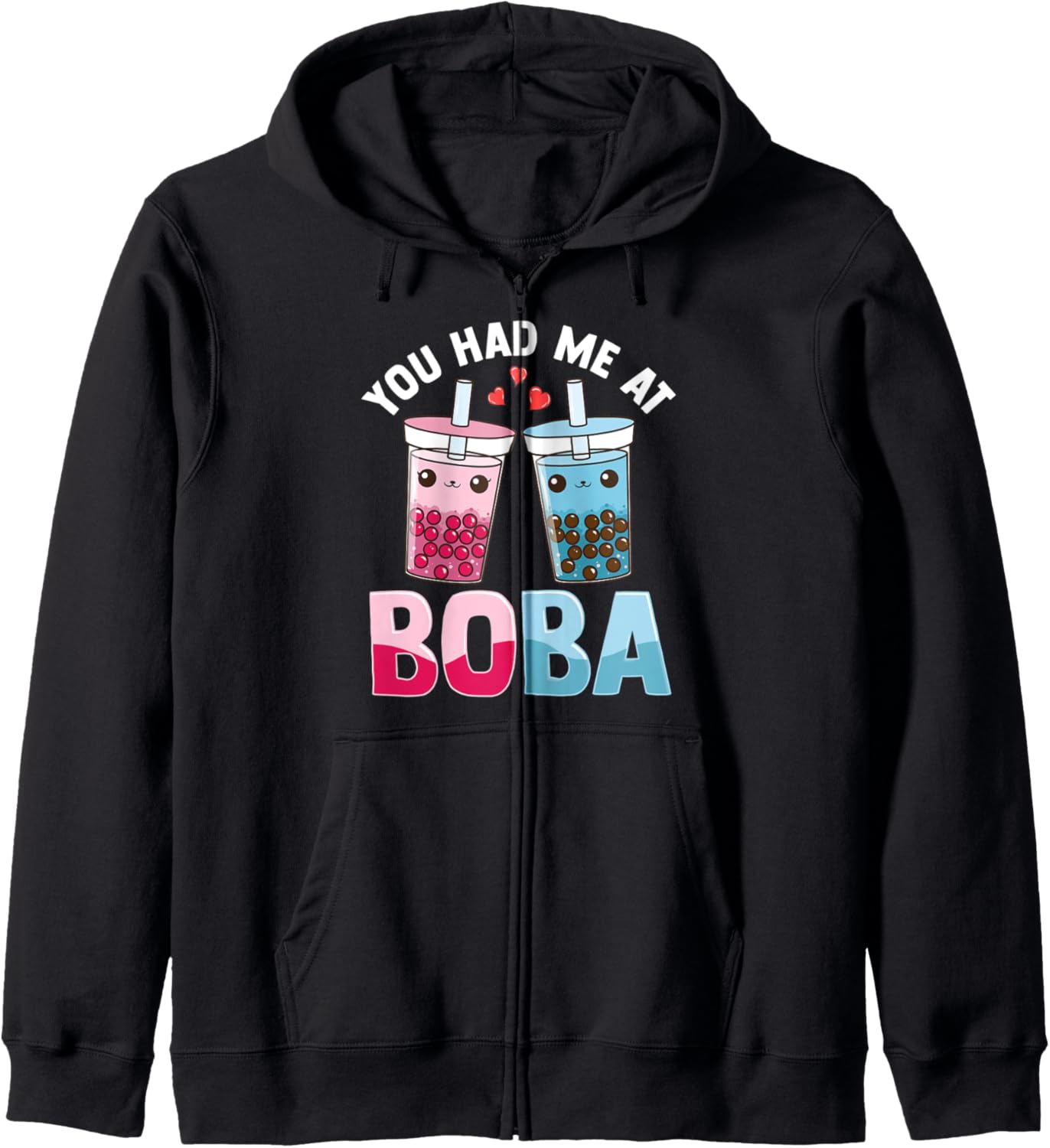 Bubble Tea Boba Milk Lover Ramen K-POP Anime Gift Sweatshirt Zip Hoodie
