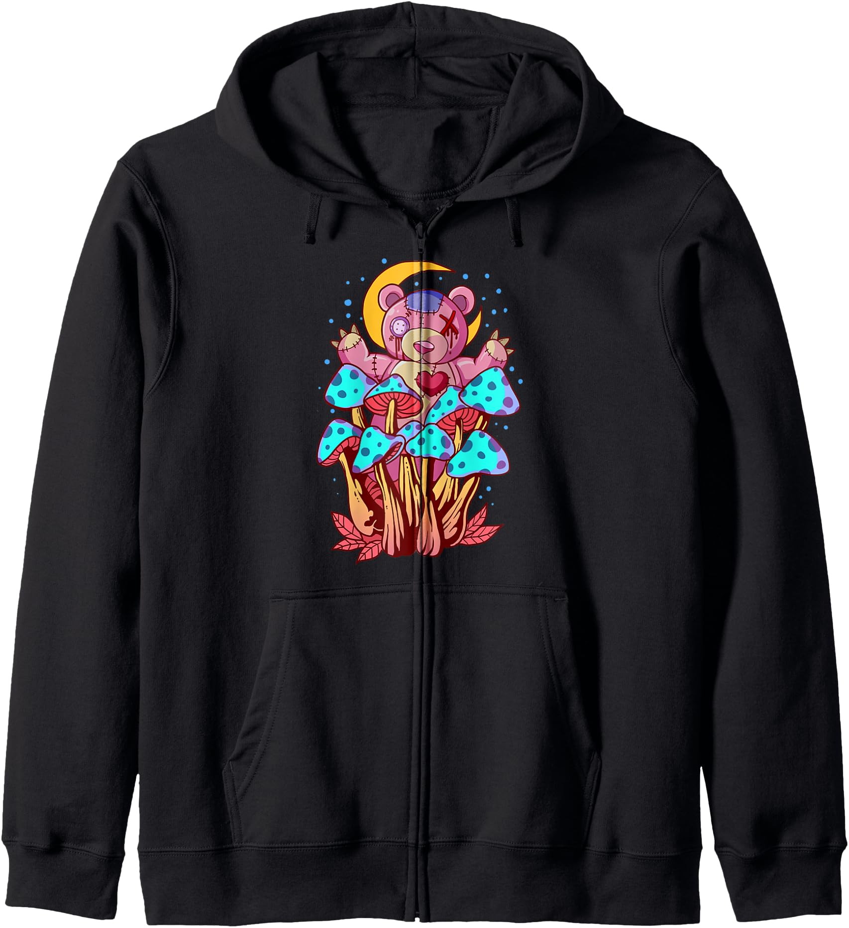 Pastel Goth Teddy Anime Kawaii Hoodie