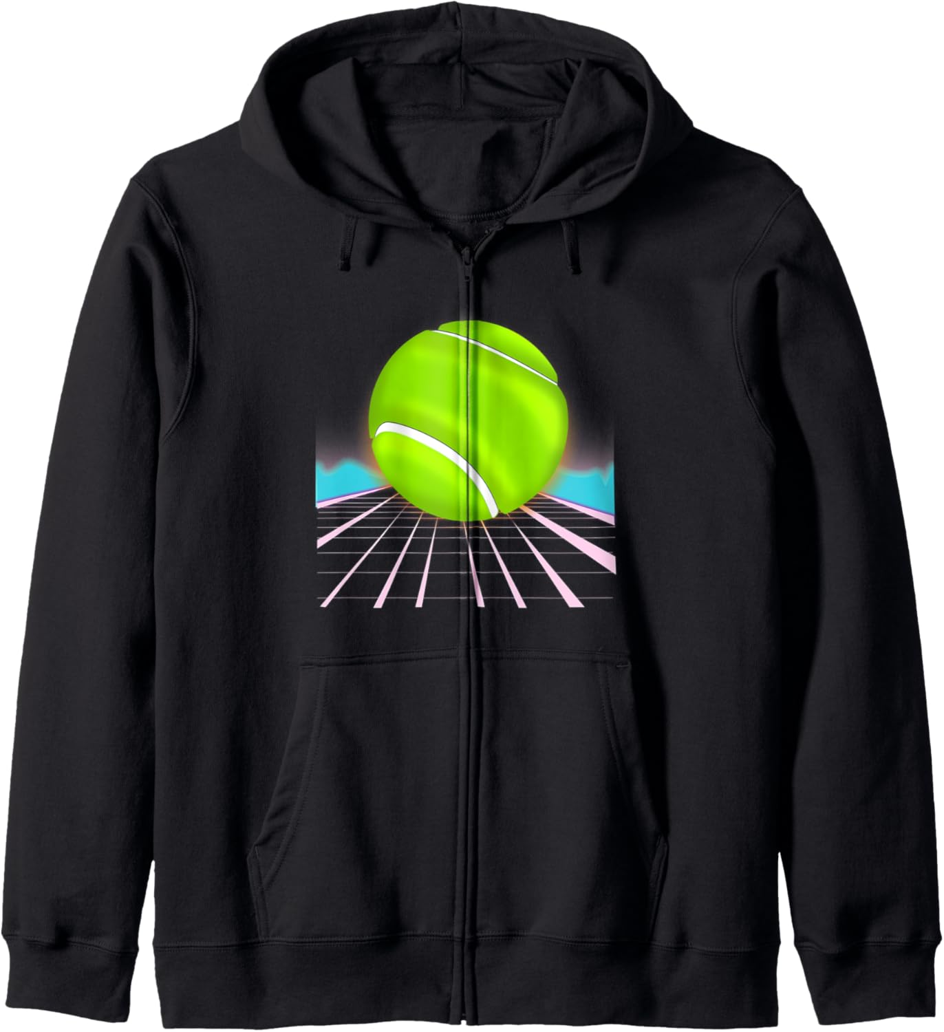 Tennis Vaporwave Glitch Aesthetic Japan Anime Hoodie